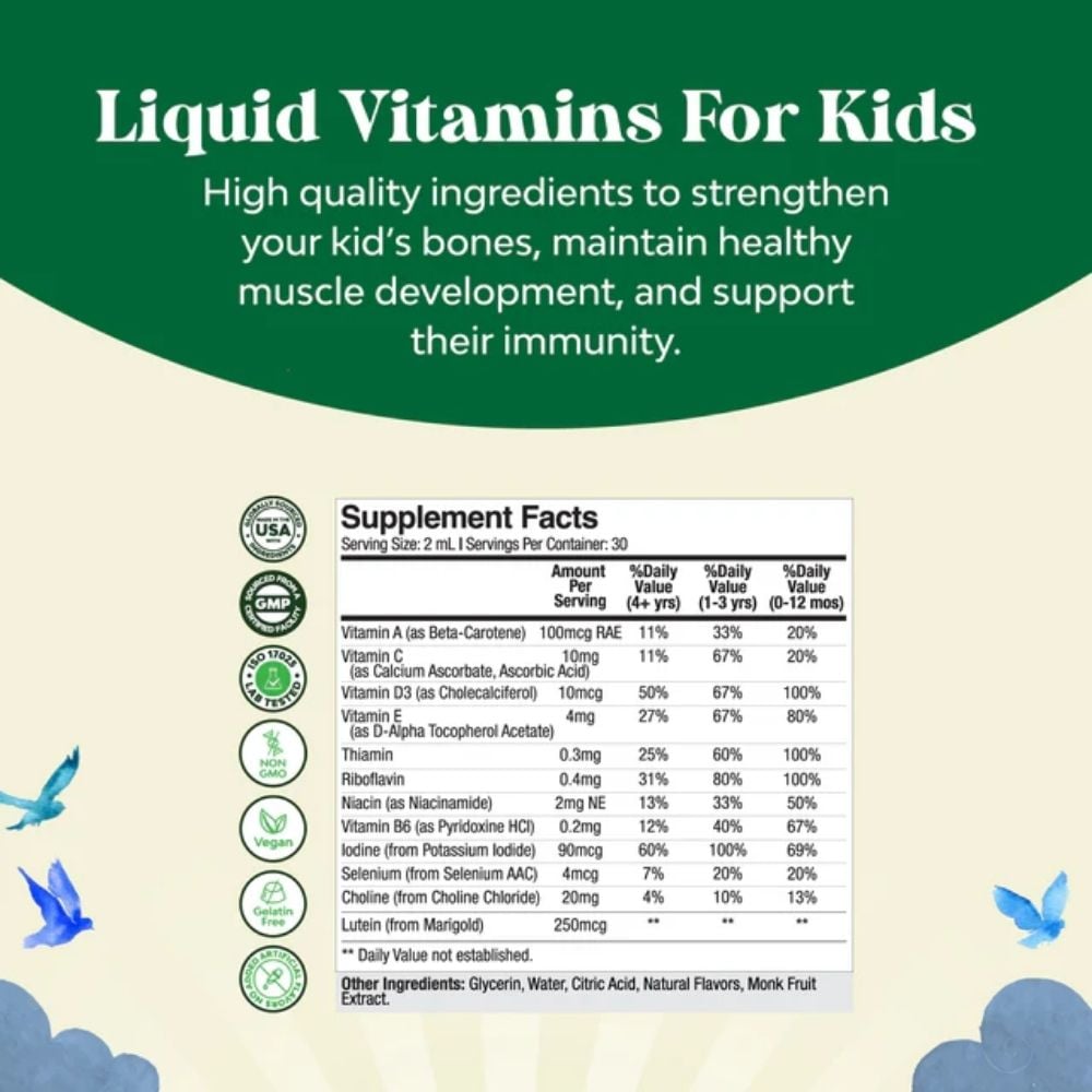 Nature's Craft - Kids Multivitamin Drops Orange 60ml