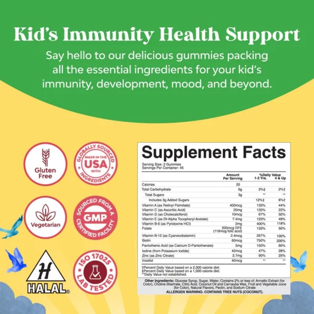 Nature's Craft - Kids Multivitamin Gummies Mixed Fruit 90s