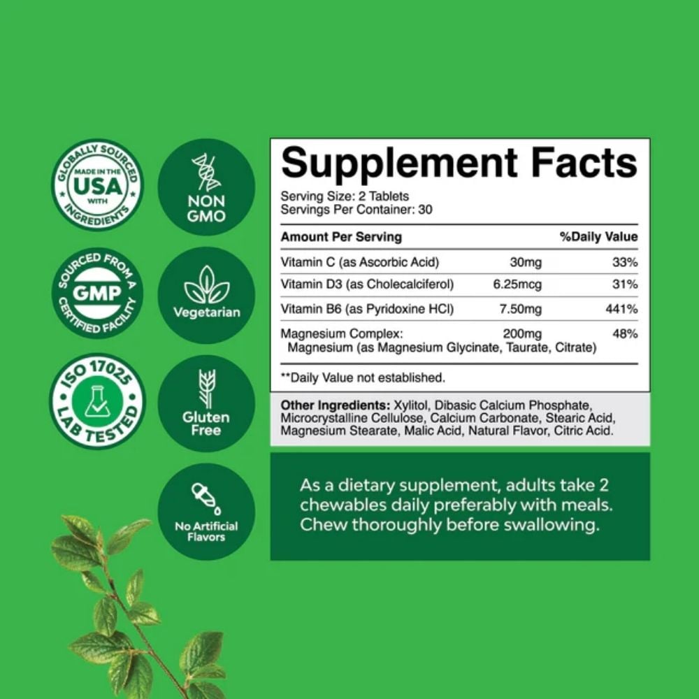 Nature's Craft - Magnesium Complex Chews 60s