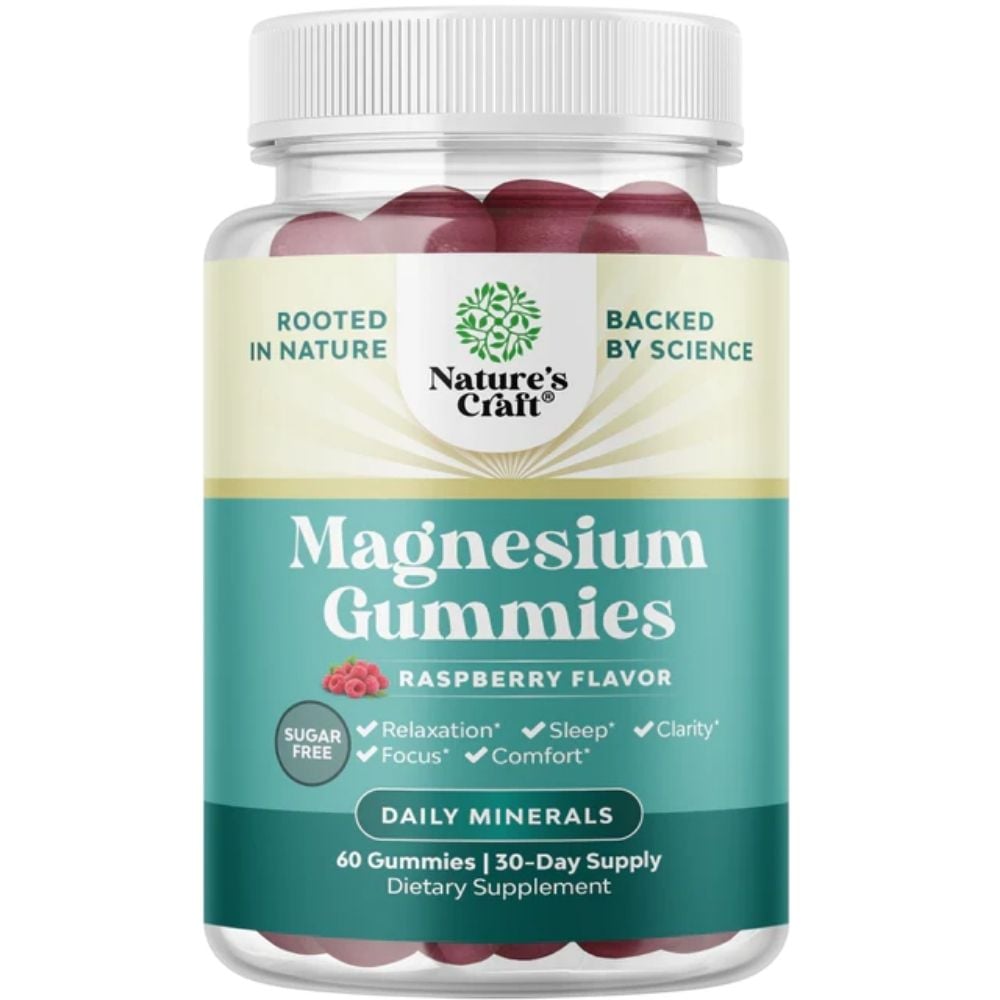 Nature's Craft - Magnesium Gummies Raspberry 60s