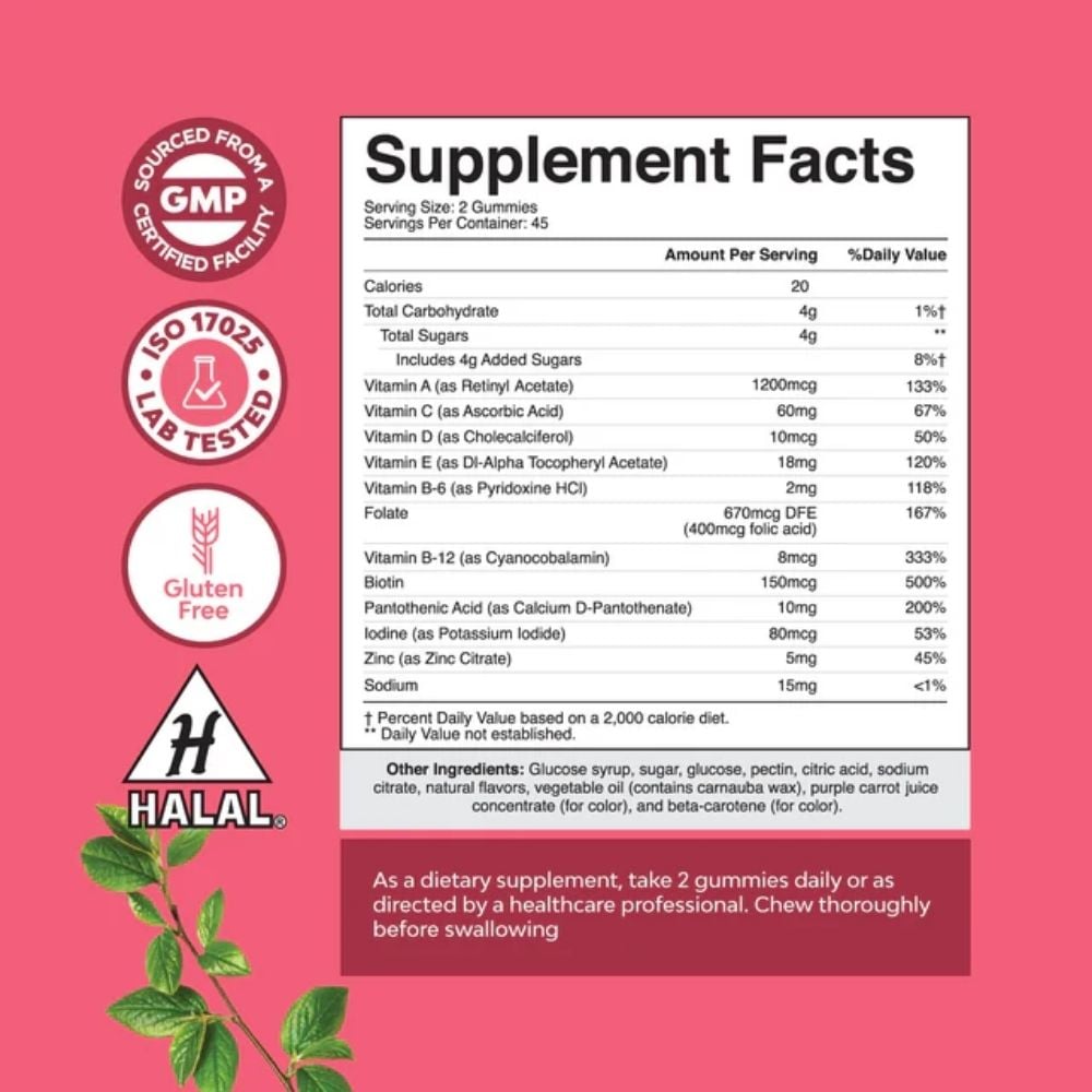 Nature's Craft - Woman's Multivitamin Gummies 90s