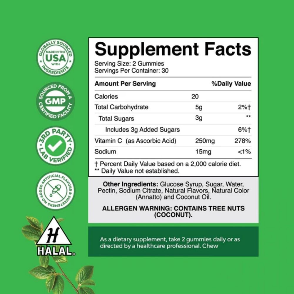 Nature's Craft - Vitamin C Gummies Orange 60s