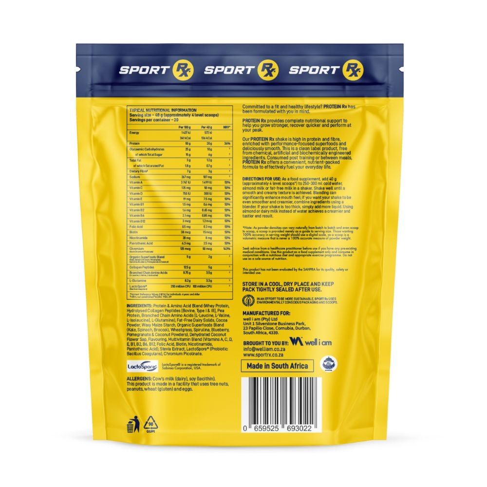 Sport Rx - Protein RX Chocolate 800g