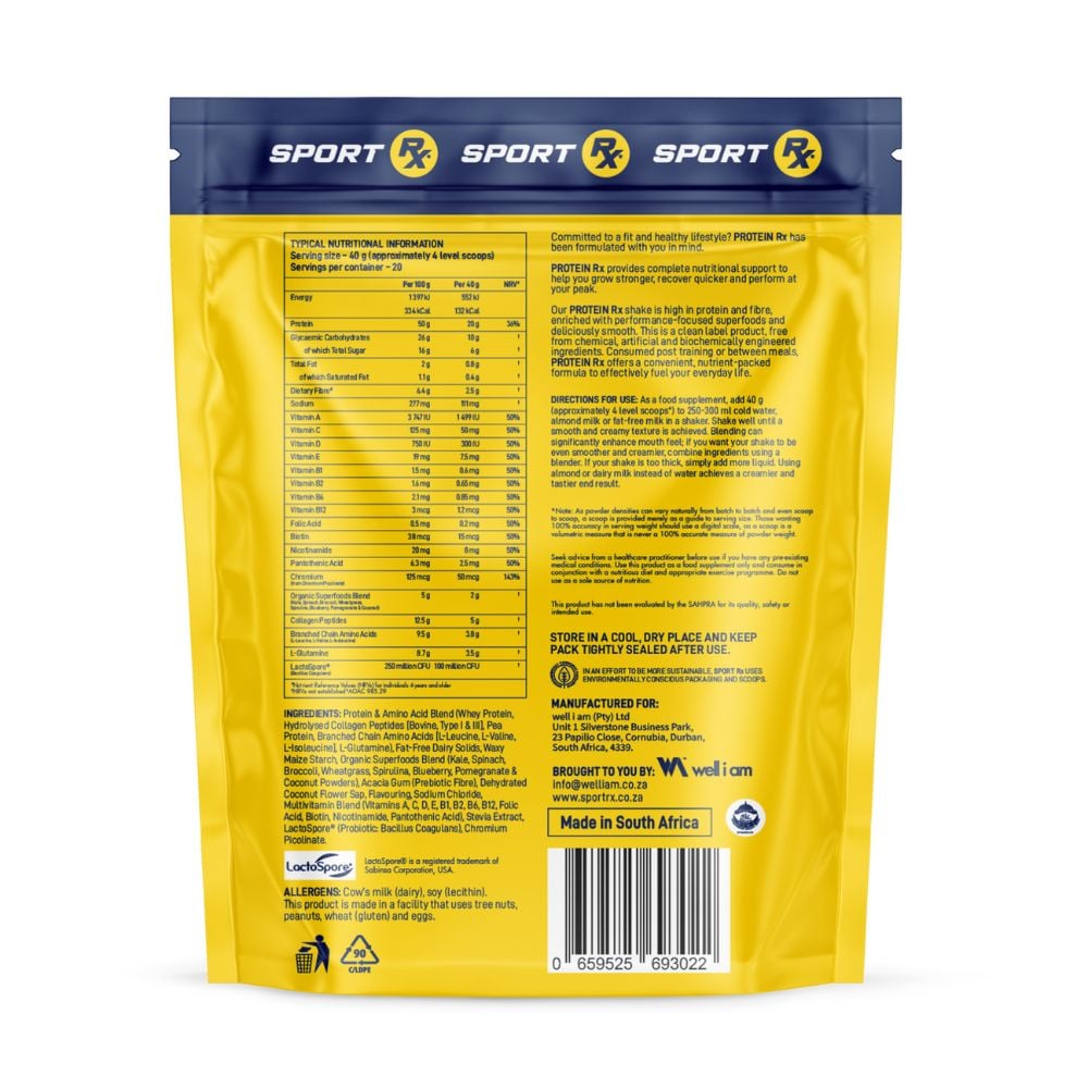 Sport Rx - Protein RX Vanilla Caramel 800g