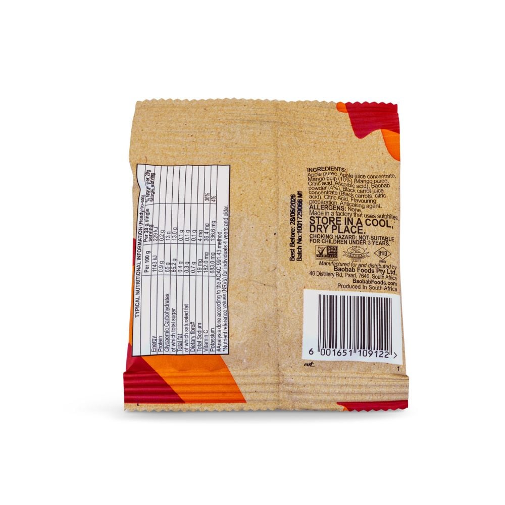 Baobest - Baobab Superfruit Bites Mango 20g