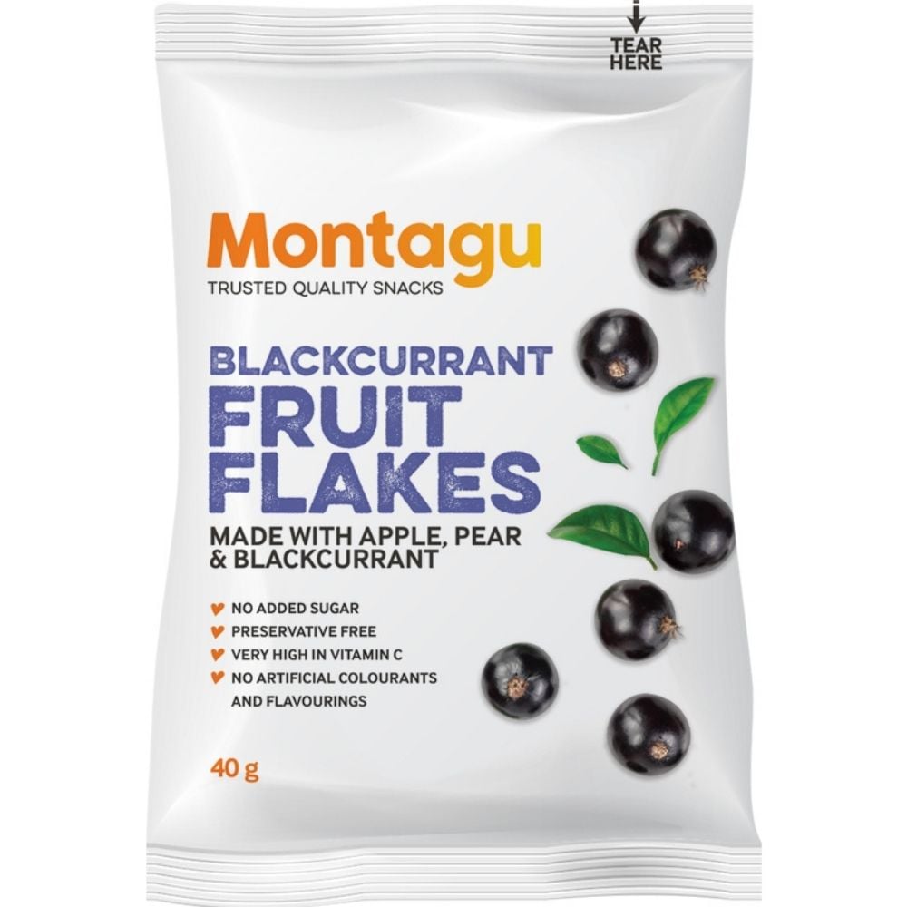 Montagu - Fruit Flakes Blackcurrant 40g