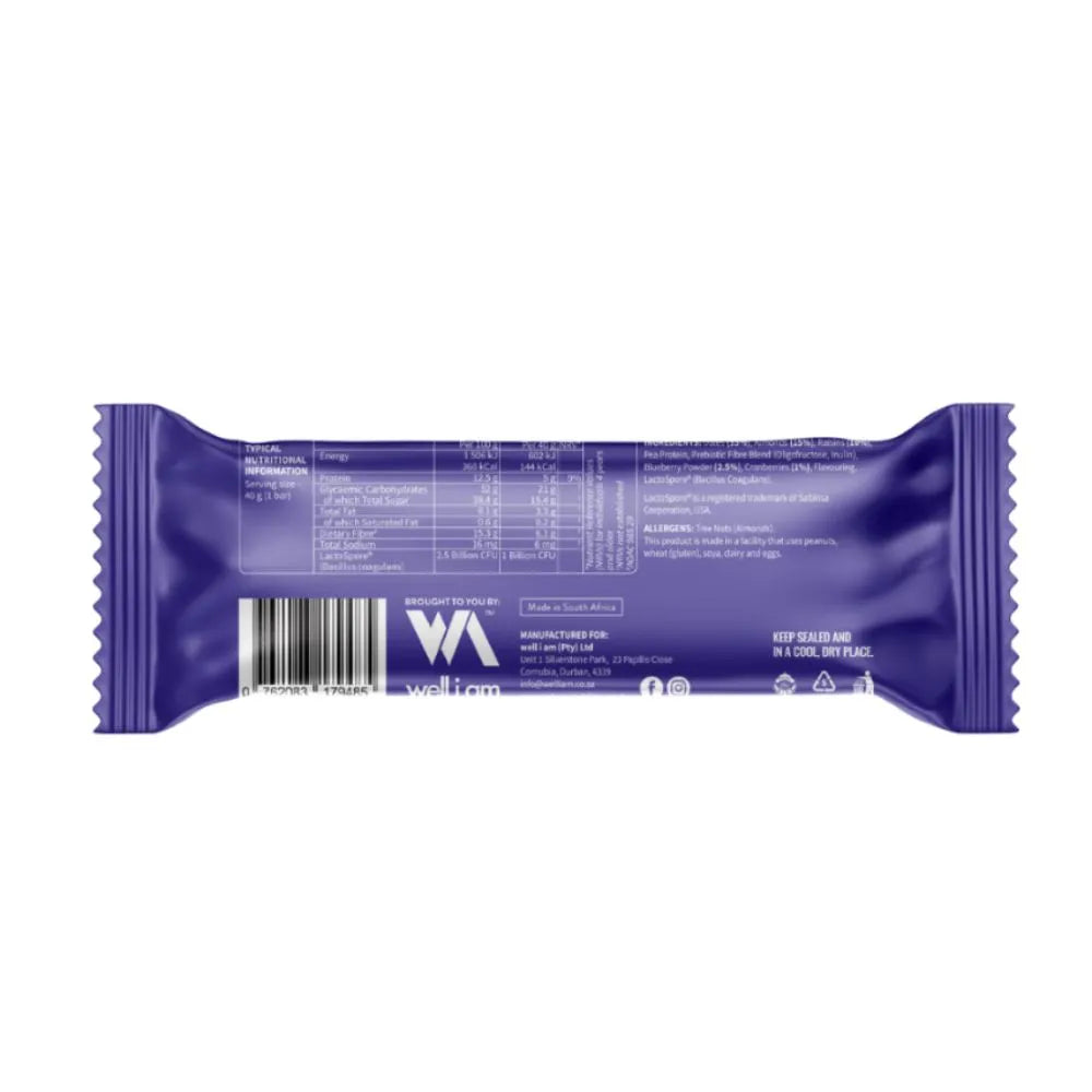 Nature's Nutrition - Bare Bar Blueberry 40g