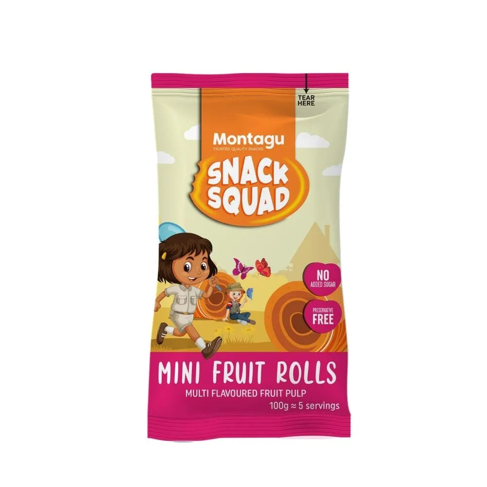 Montagu - Mini Fruit Rolls Multi Flavoured 100g