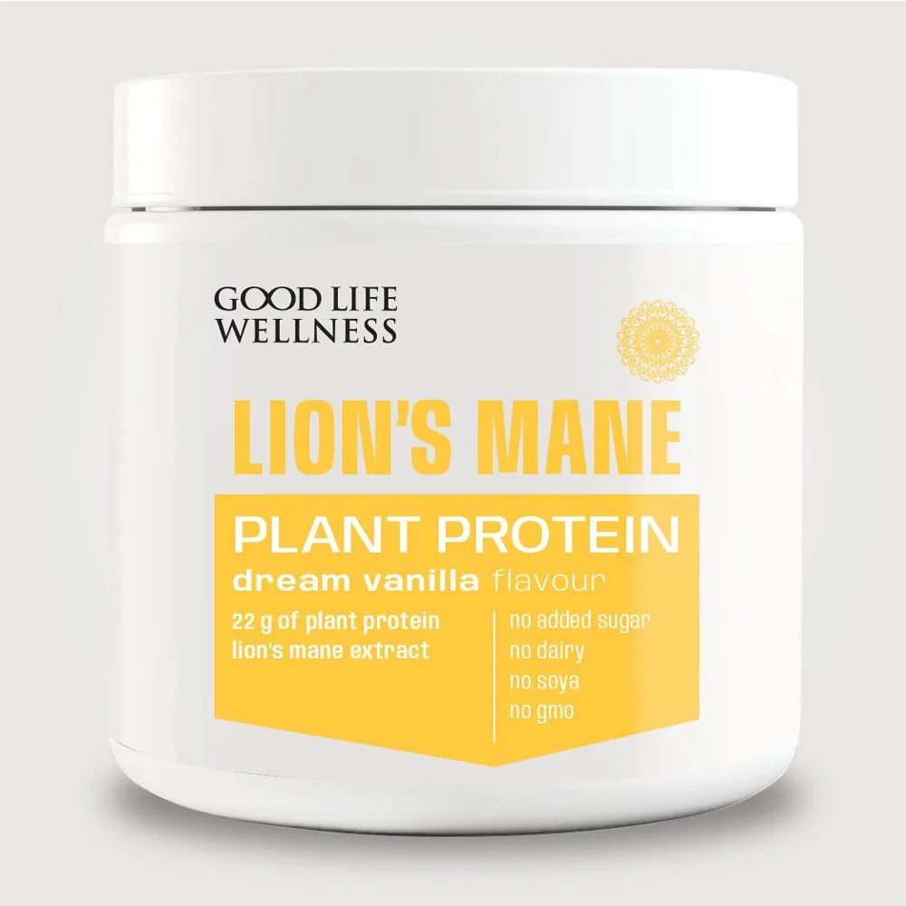 Good Life Wellness - Plant Protein Lion's Mane Vanilla Powder 600g