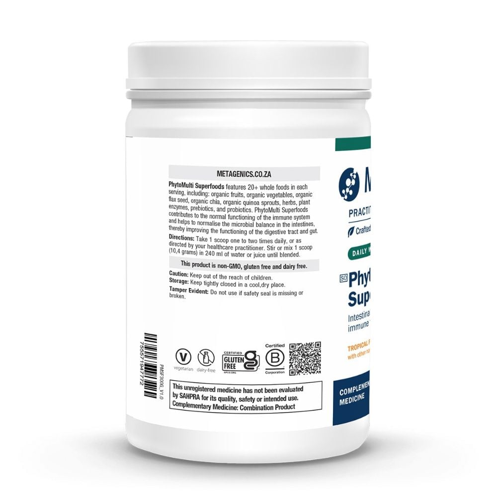 Metagenics - Phytoganix Tropical Fruit Tub 300g