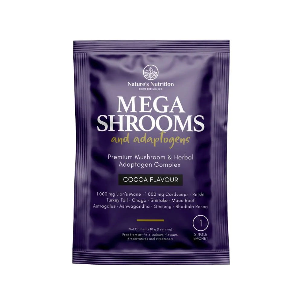 Nature's Nutrition - Mega Shrooms & Adaptogens Powder Sachet 10g