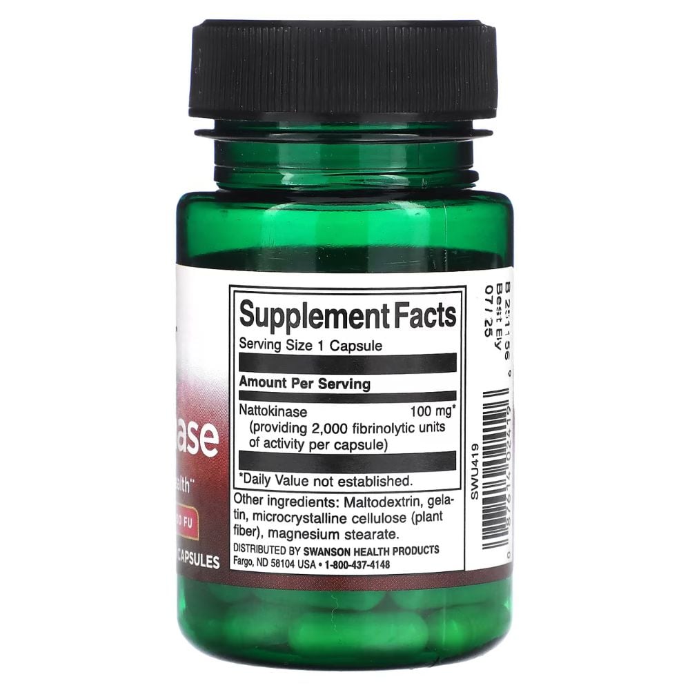 Swanson - Nattokinase 2,000 FU 100 mg 30s