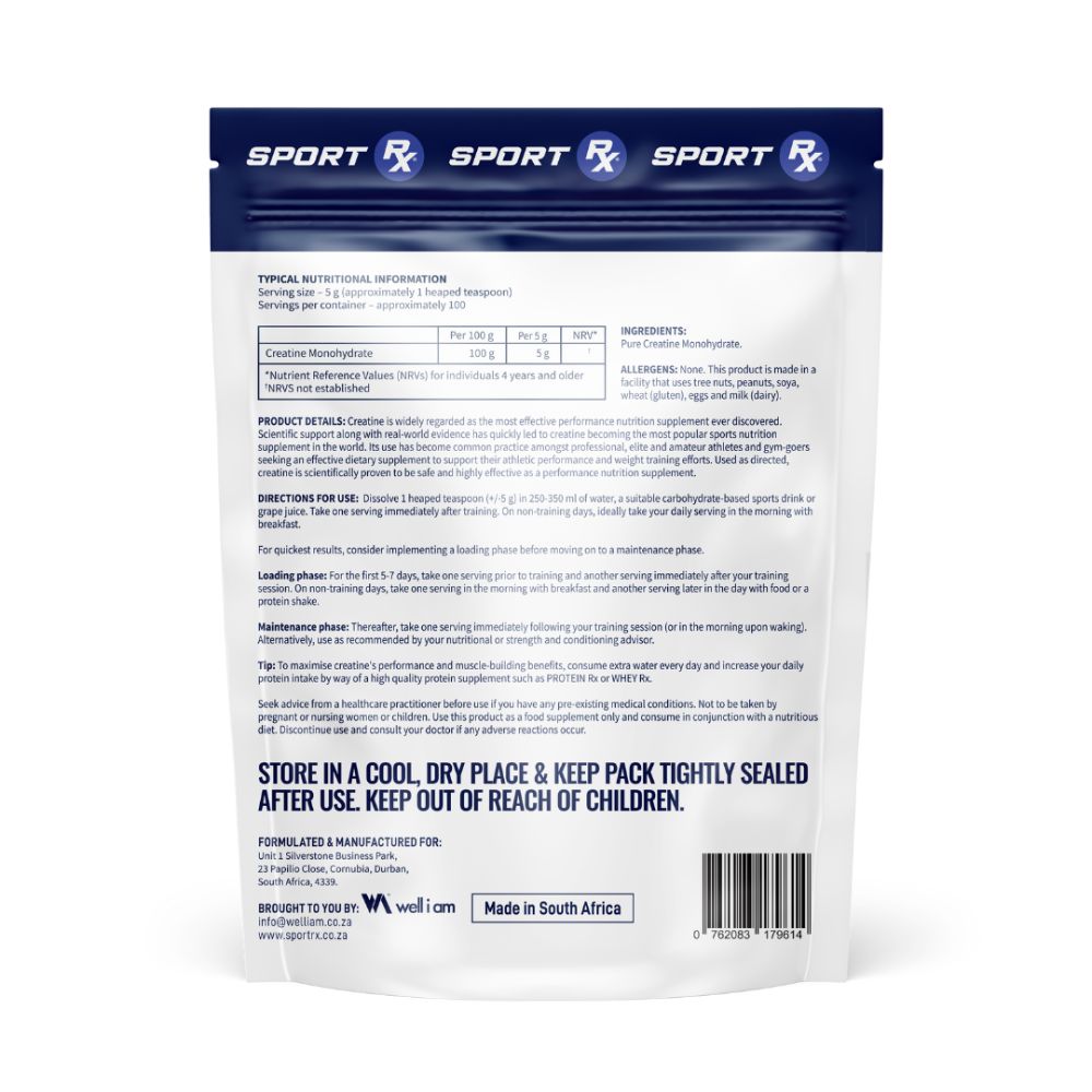 Sport Rx - 100% Creatine Monohydrate 500g