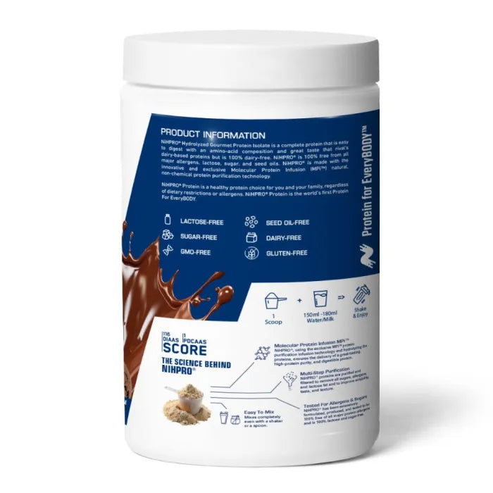 My Wellness - NiHPRO PROTEIN  ISOLATE Dutch Chocolate Ice Cream 900g