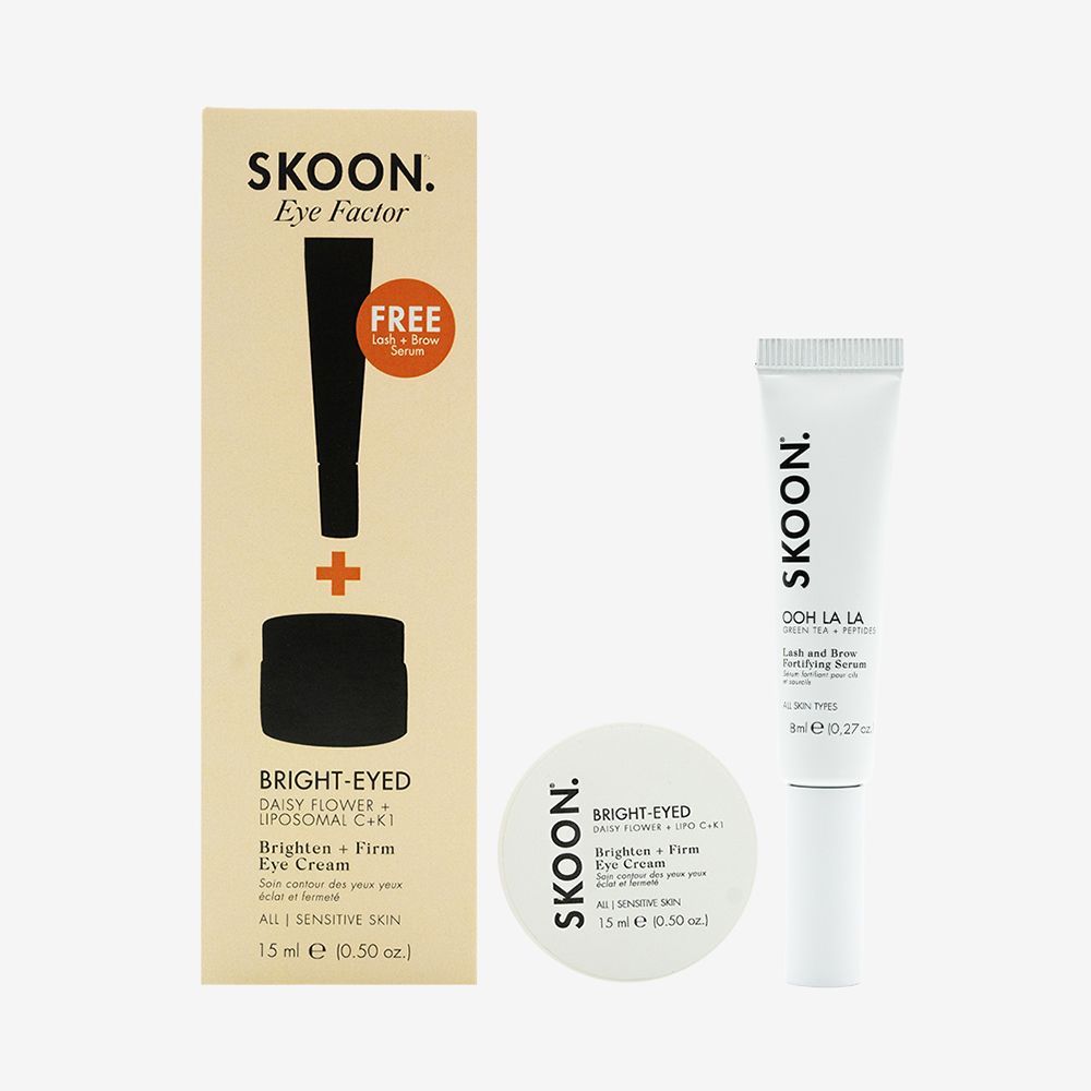 SKOON - Bright - Eyed Eye Cream + Free Ooh La La Lash And Brow Fortifying  Serum
