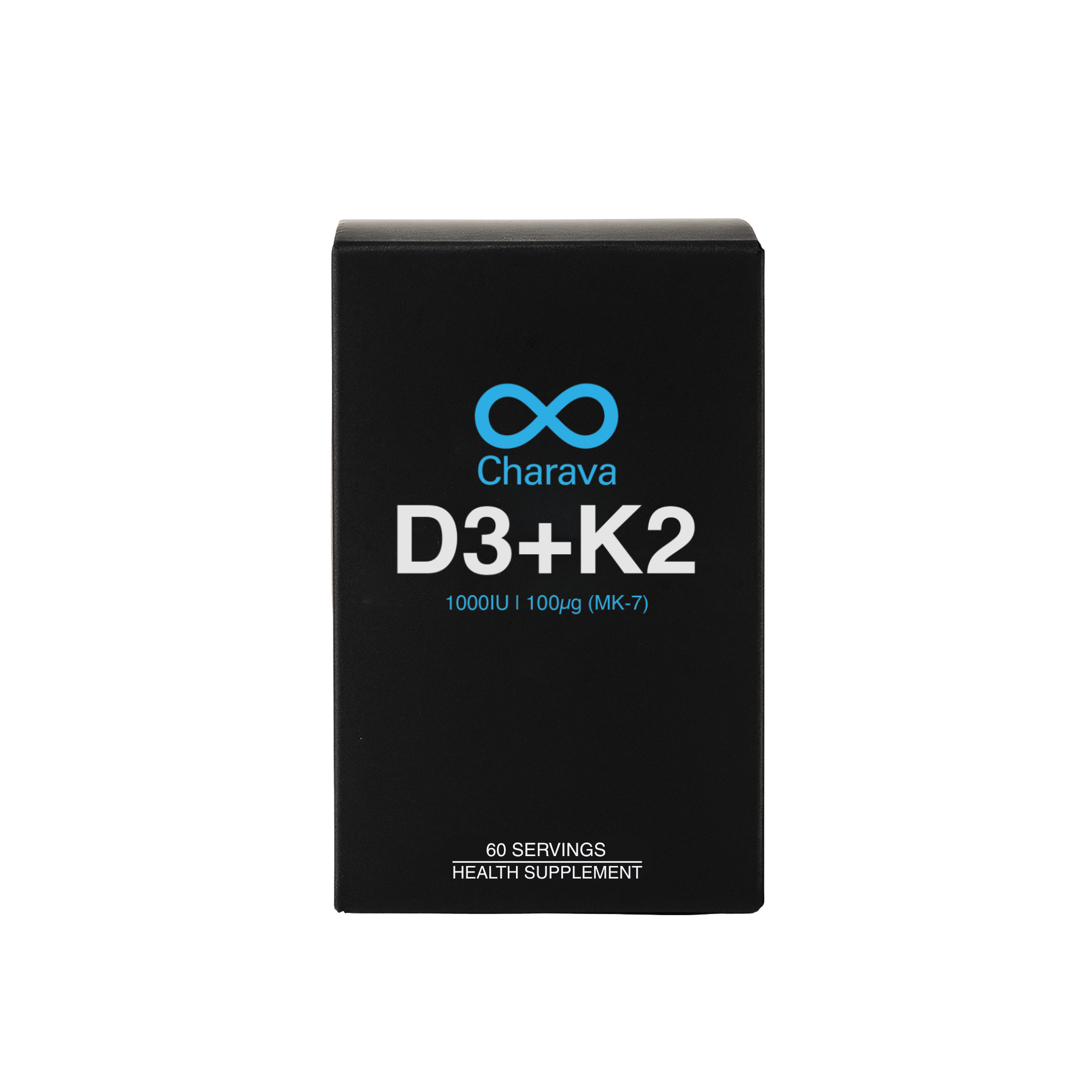 Charava - D3 (1000IU) + K2 (MK-7) (100ug) 60s