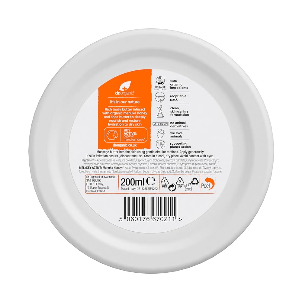 Dr Organic - Manuka Body Butter 200ml