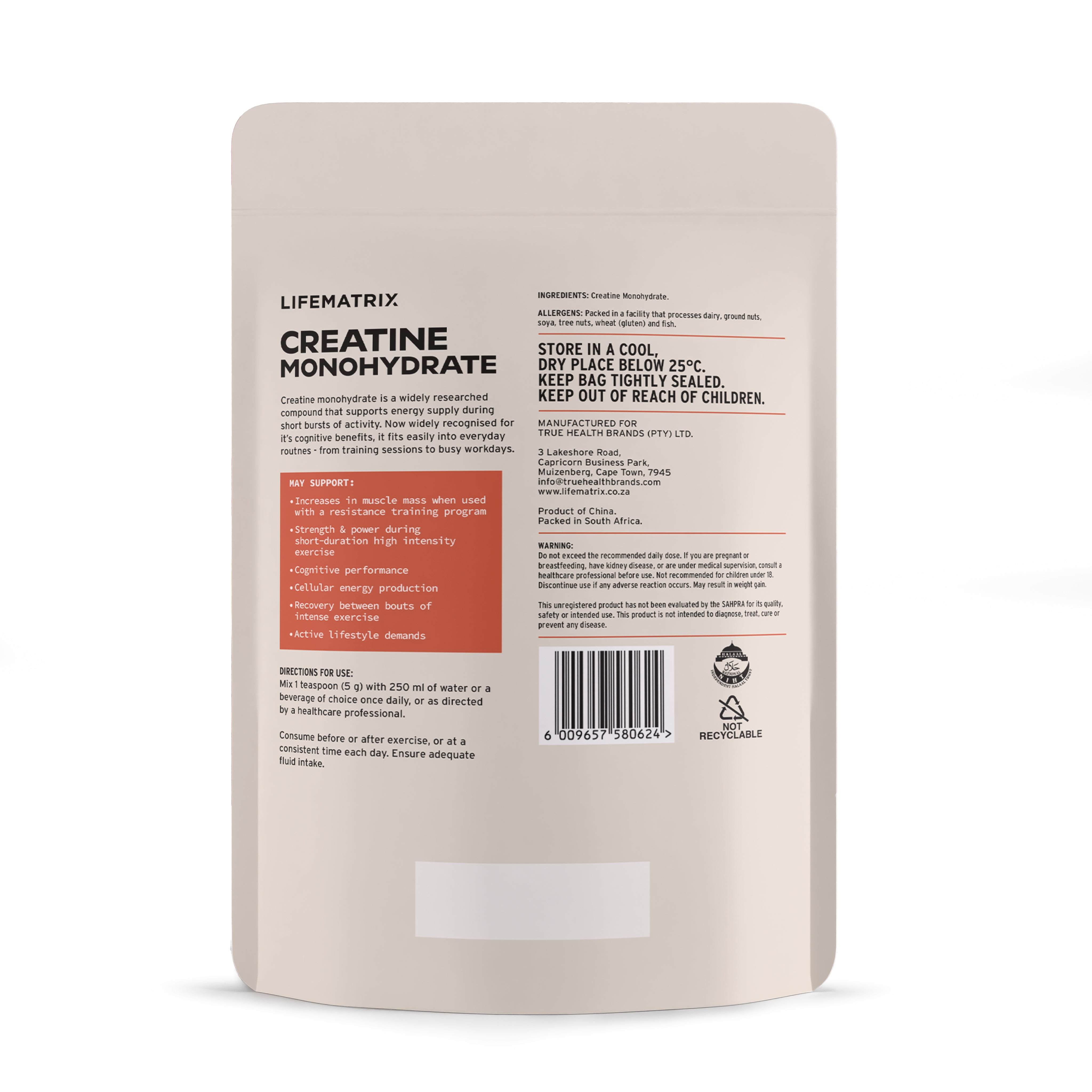 Lifematrix - Creatine Monohydrate 350g