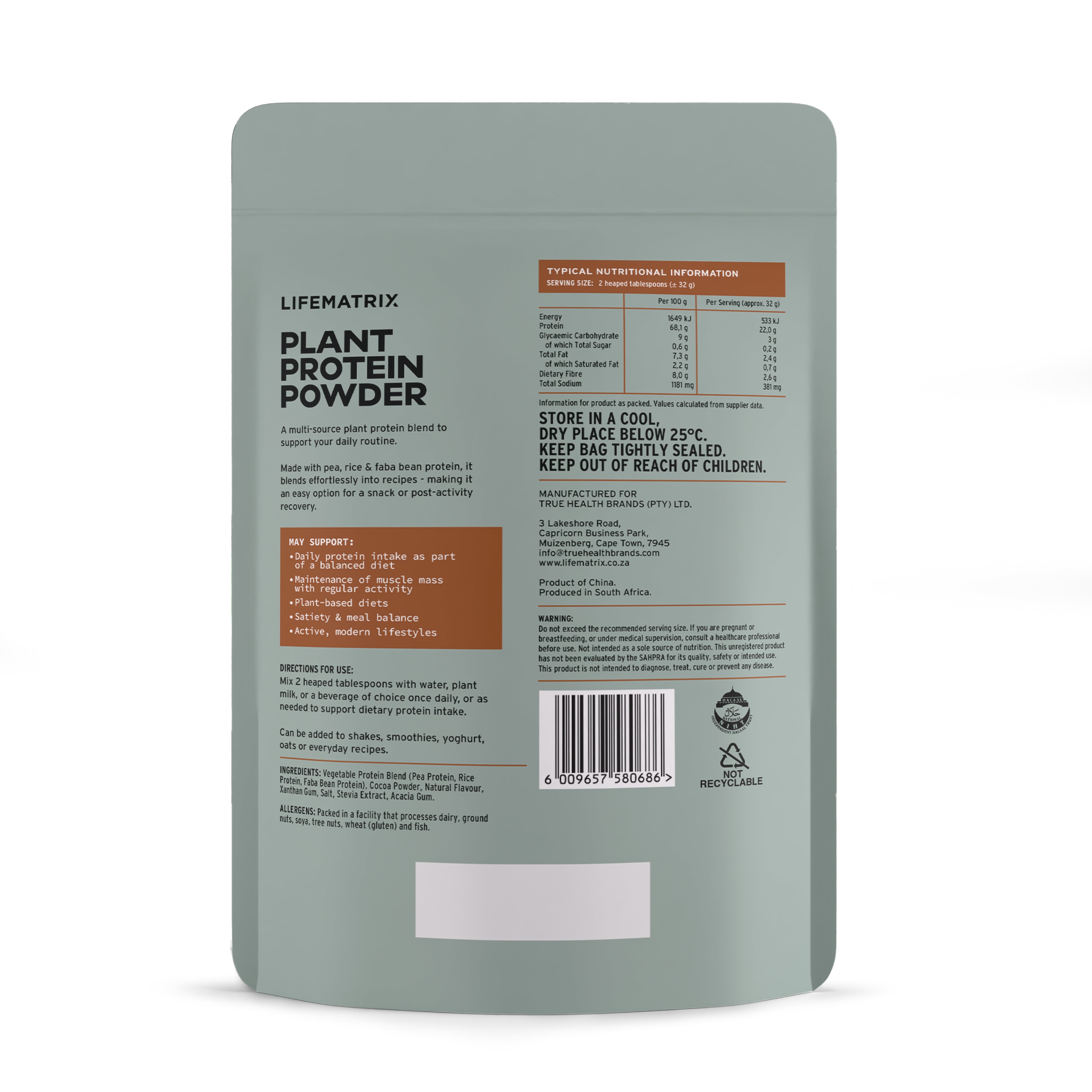 Lifematrix - Plant Protein Cocoa Ritual 450g