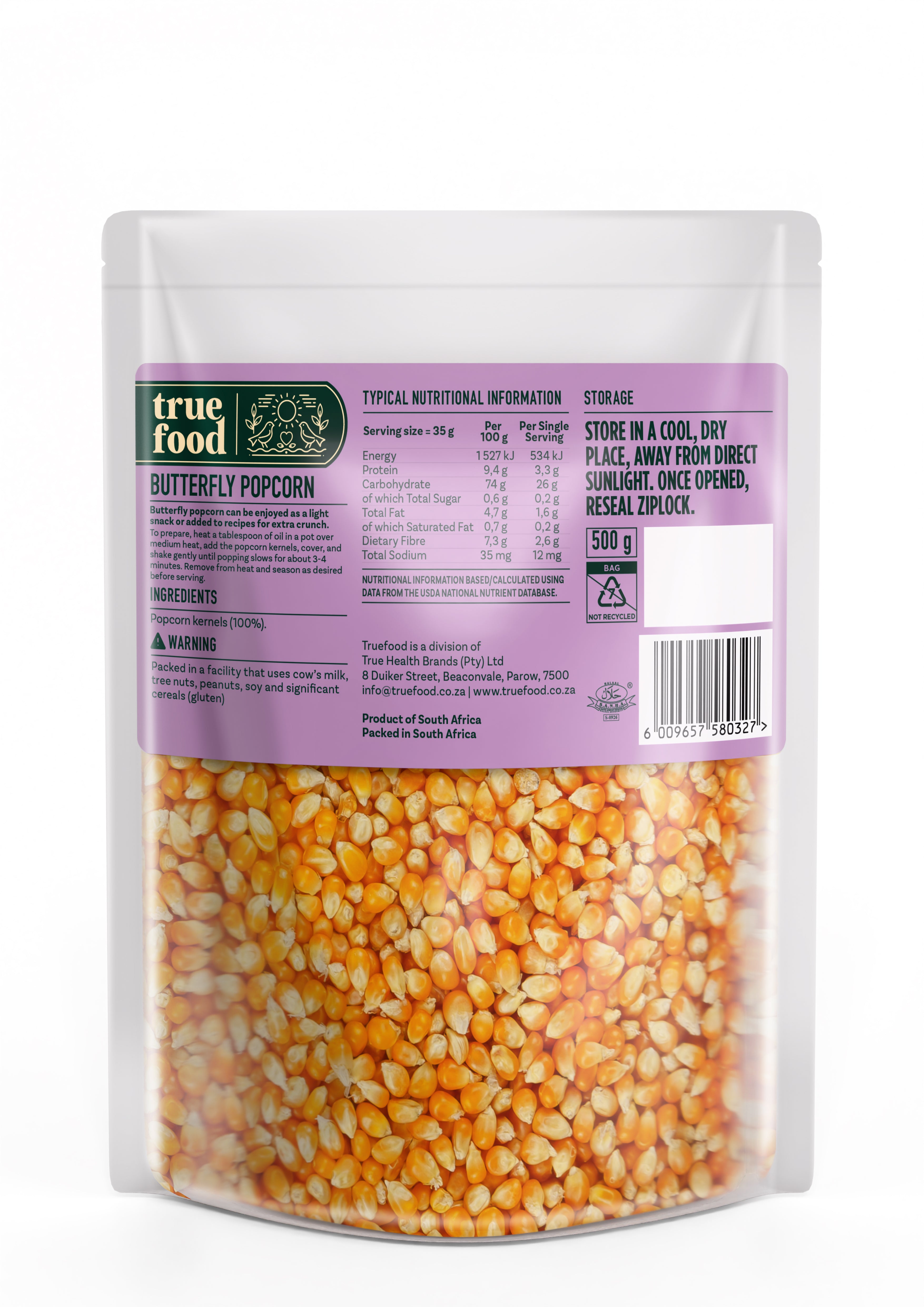 Truefood - Popcorn 500g