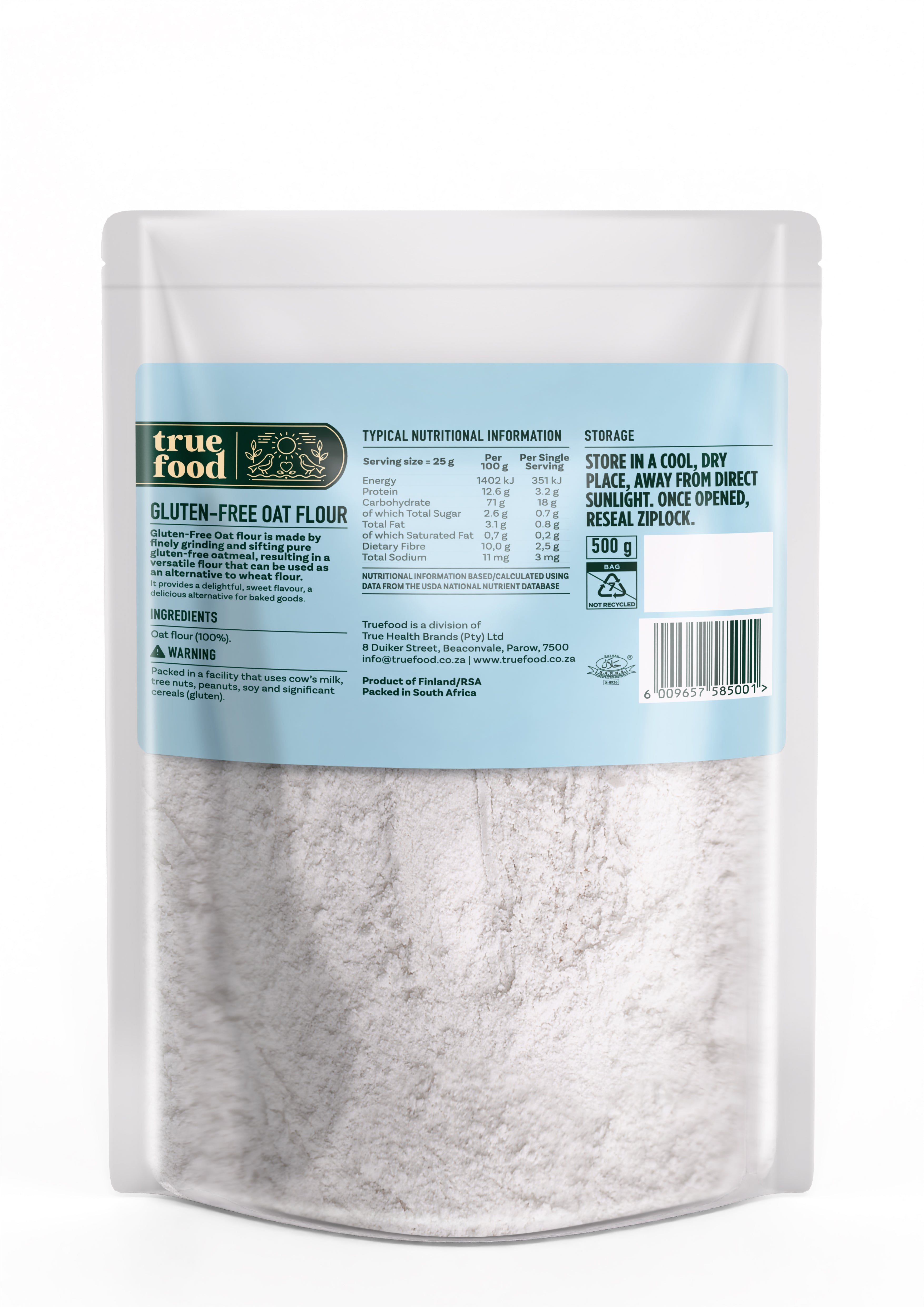 Truefood - Oat Flour Gluten Free 500g