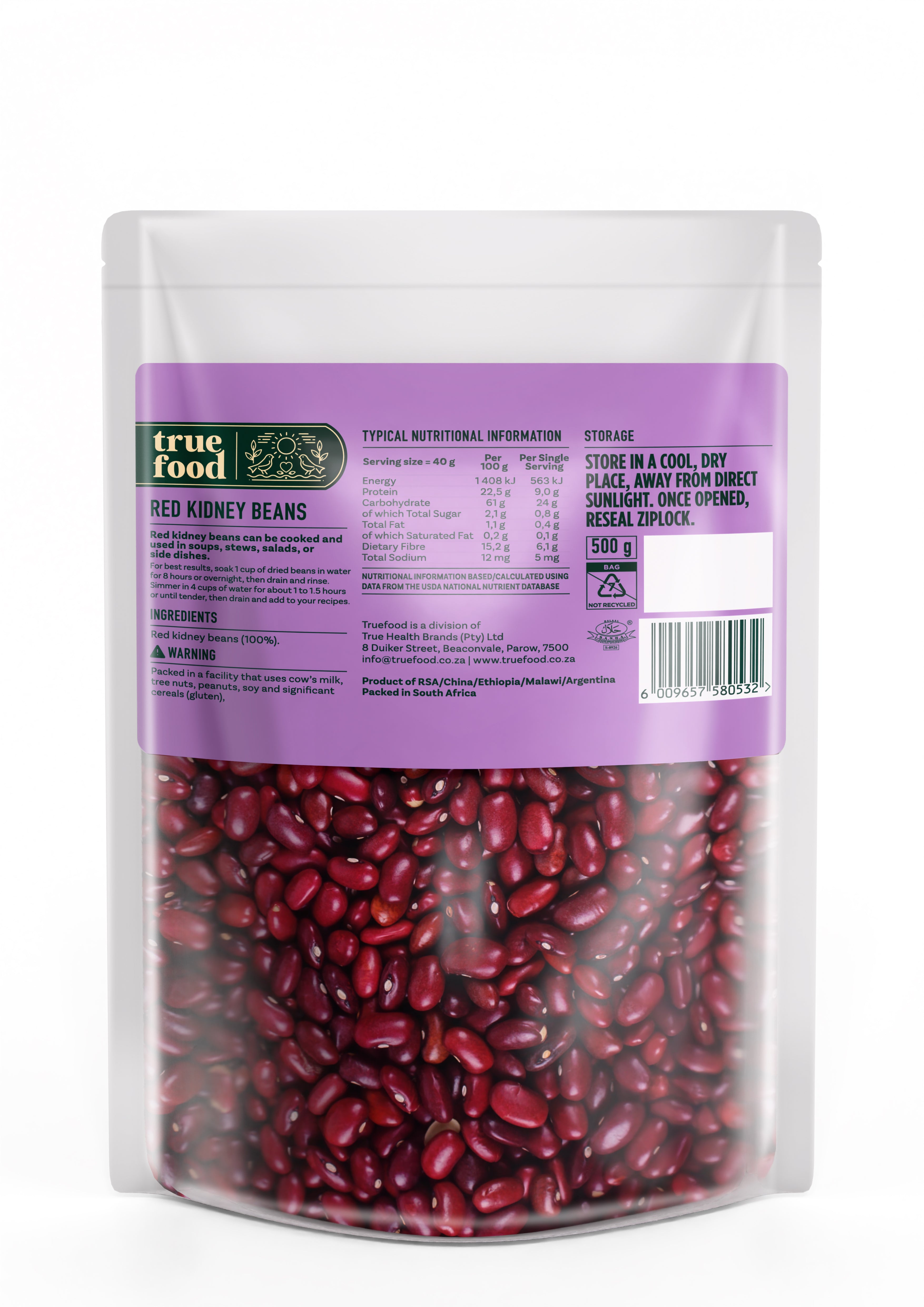 Truefood - Red Kidney Beans 500g