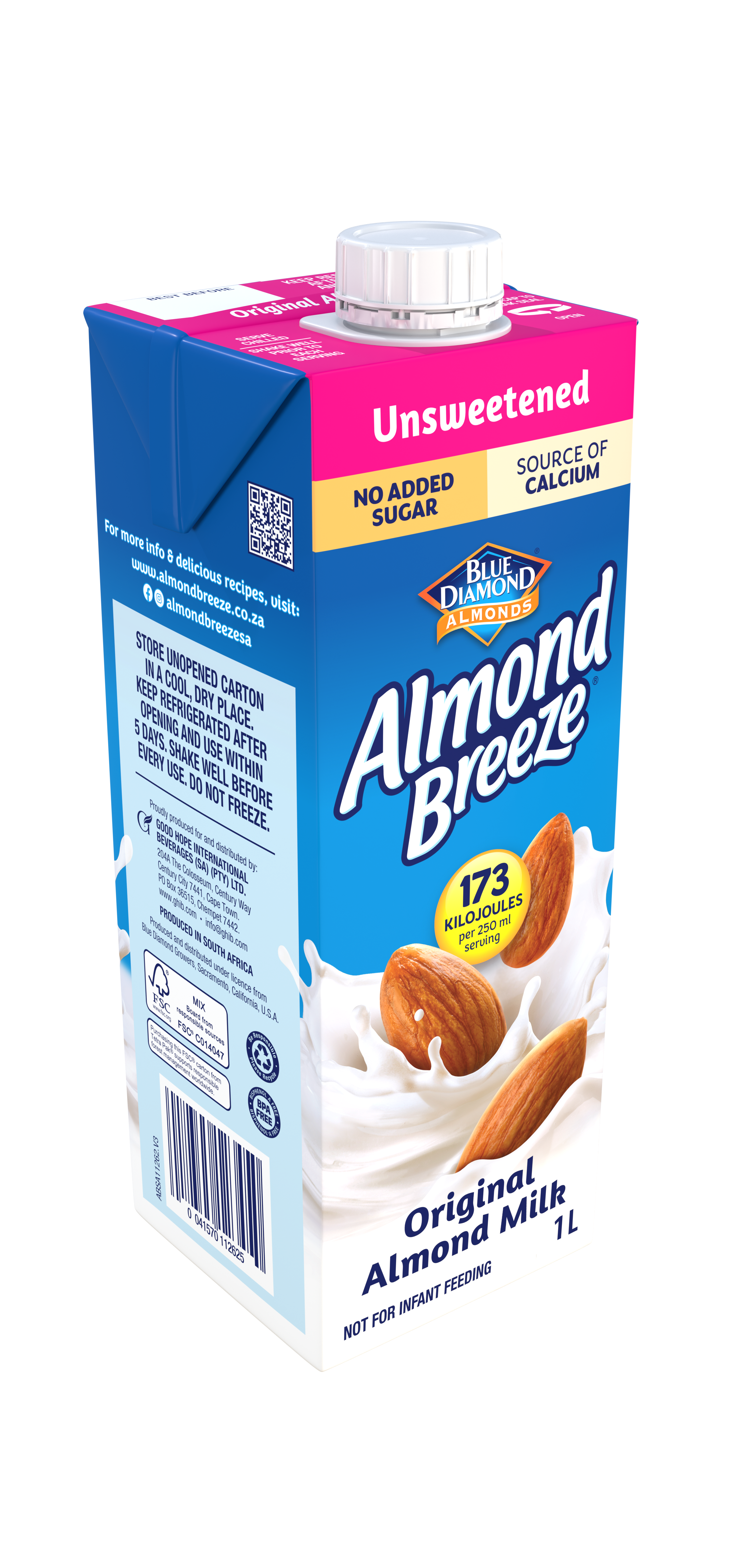 Almond Breeze - Almond Milk Unsweetened 1lt
