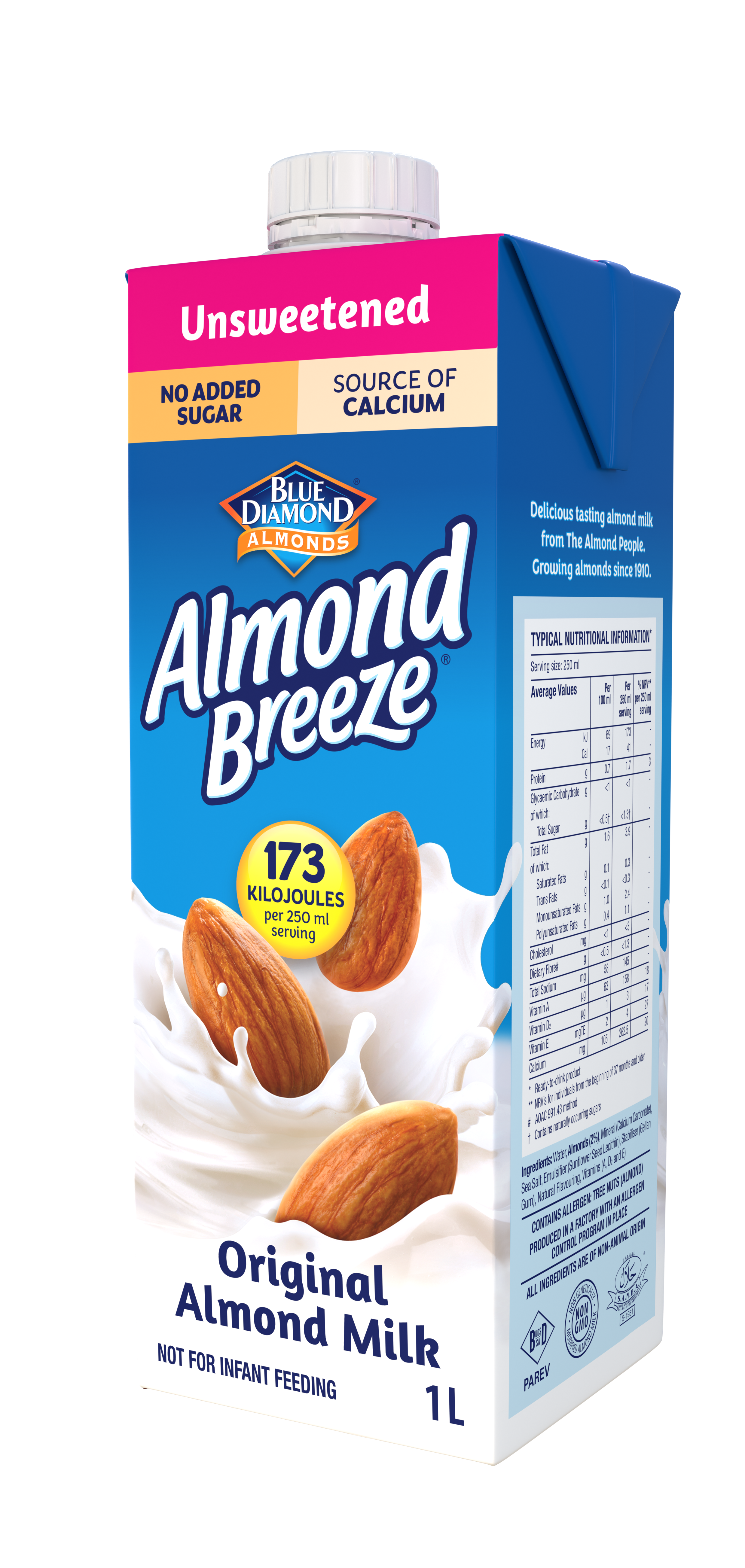 Almond Breeze - Almond Milk Unsweetened 1lt