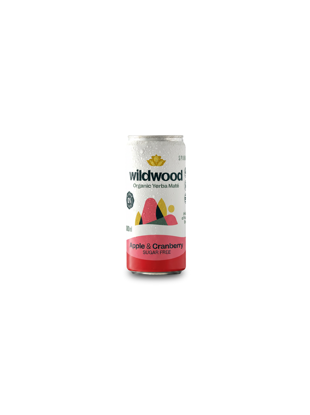 Wildwood - Yerba Mate Sparkling Apple & Cranberry Drink Sugar Free 300ml