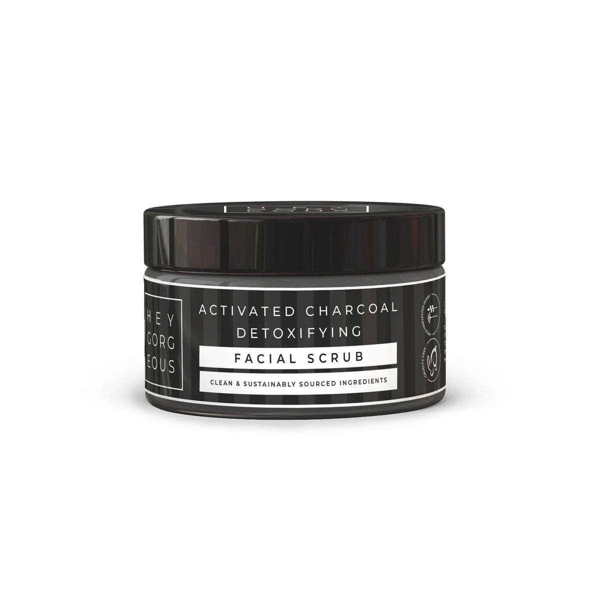 Hey Gorgeous - Activated Charcoal Detoxifying Facial Scrub 250g
