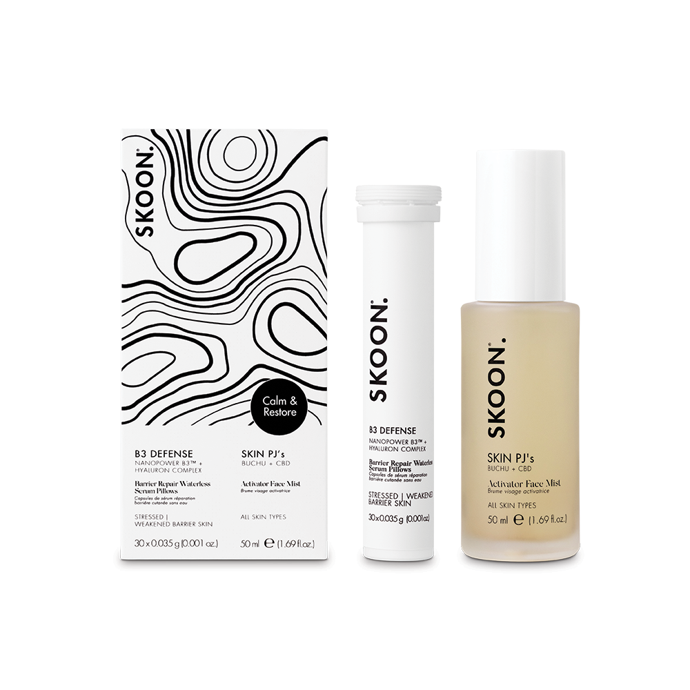 SKOON - B3 Defence Barrier Repair Waterless Serum Pillows 30s + Skin Pjs 50ml Set
