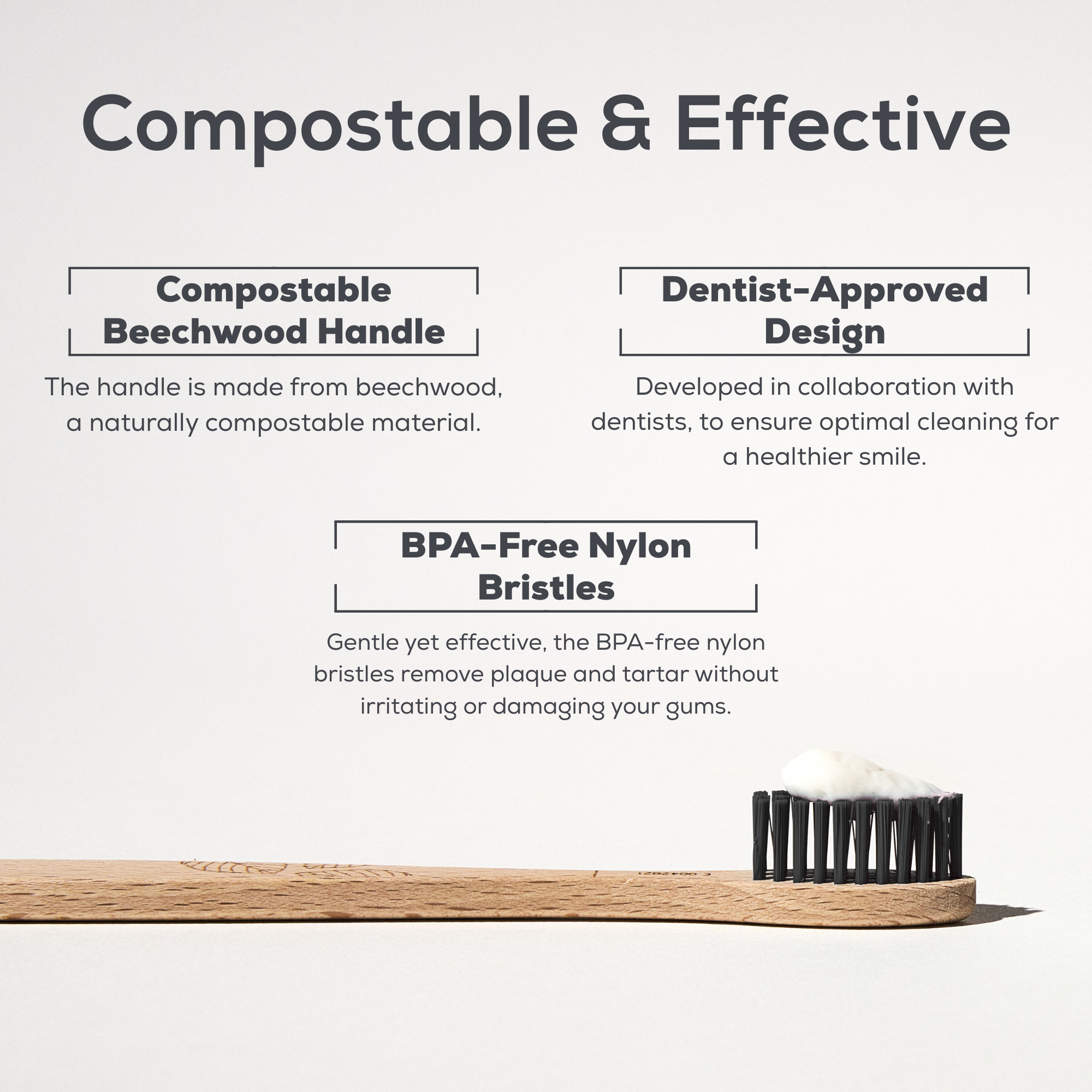 Georganics - Beachwood Toothbrush Soft