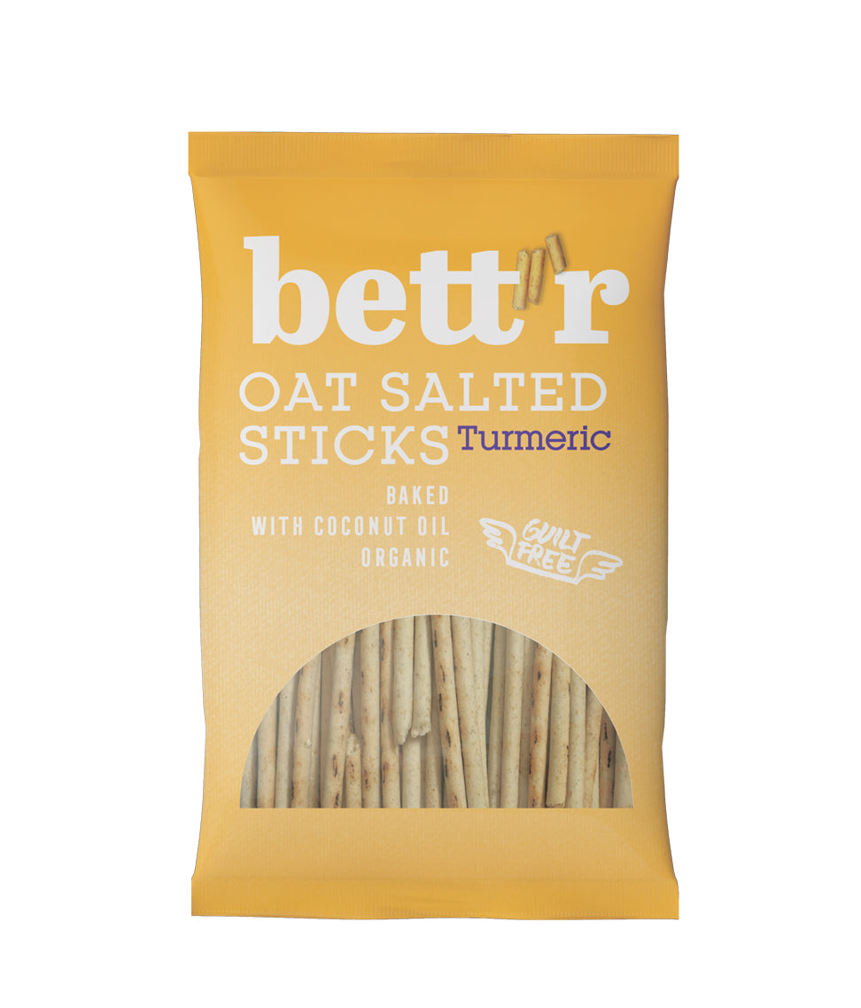 Bett'r - Oat Sticks Turmeric 50g