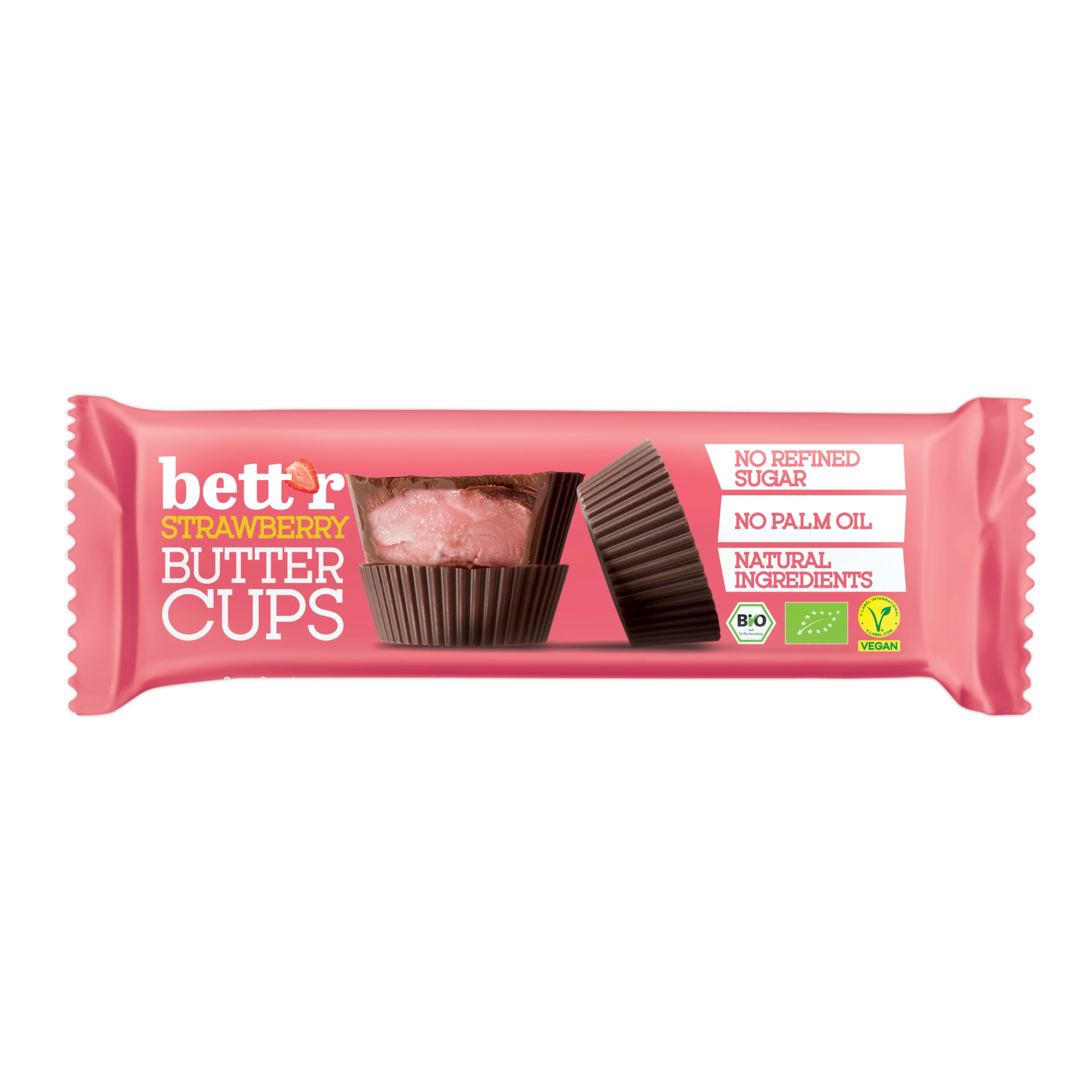 Bett'r - Strawberry Butter Cups 39g