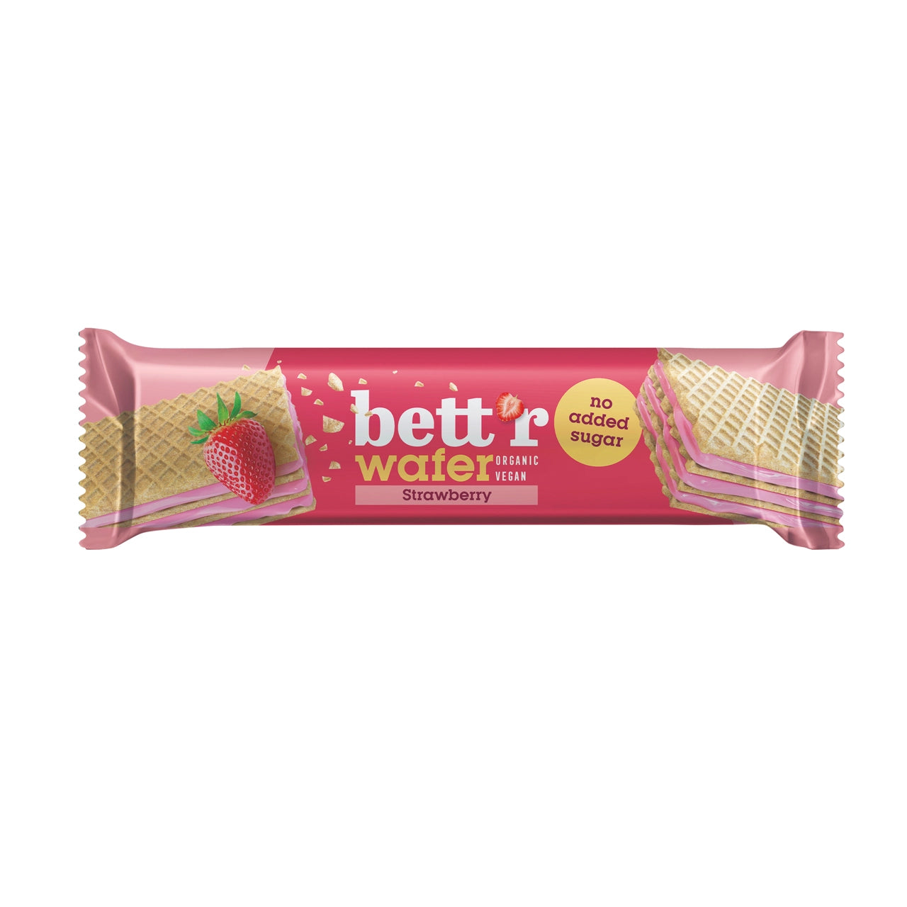 Bett'r - Wafer Strawberry & Cashew Cream No Added Sugar 30g