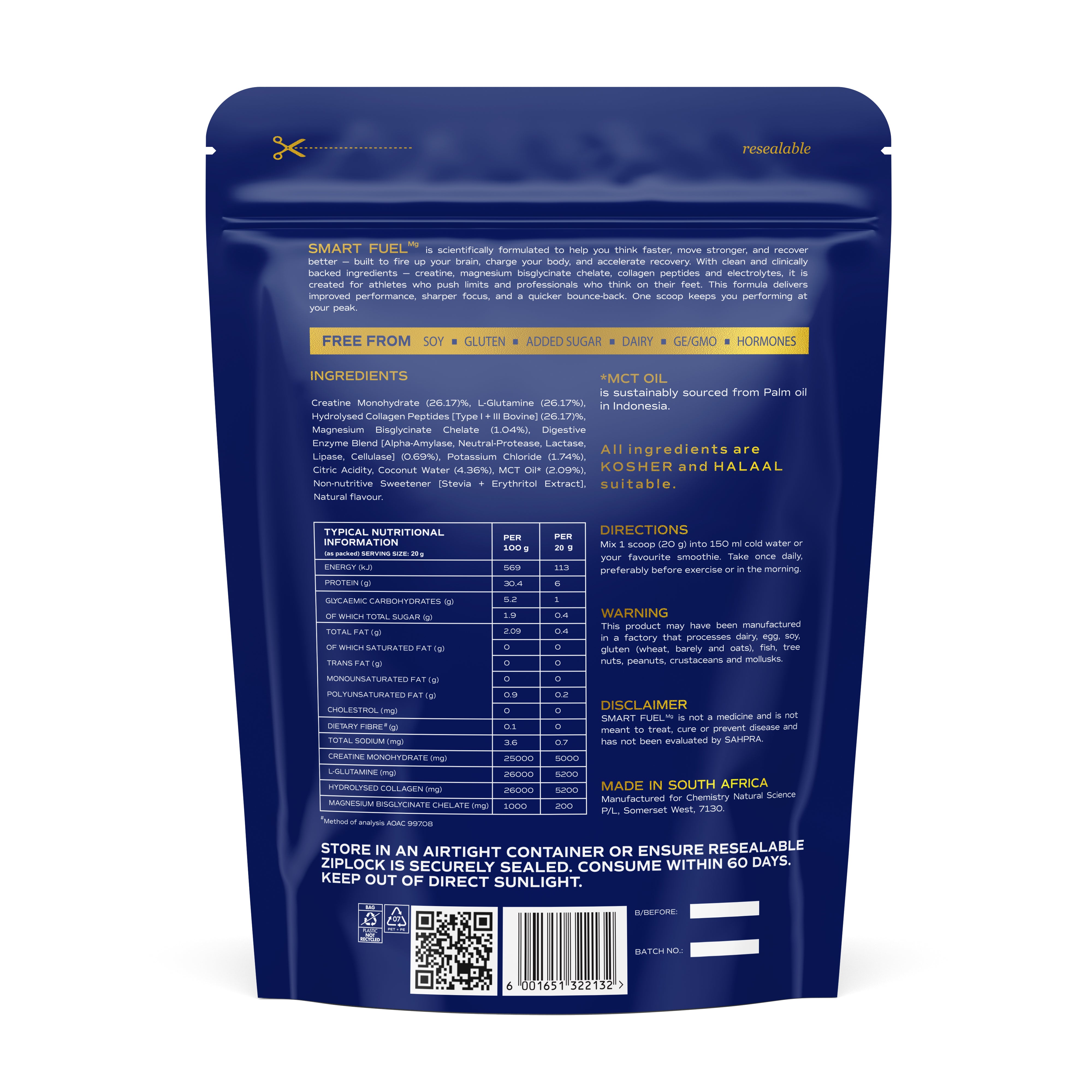 Chemistry Natural Science - Smart Fuel Brain & Body Wellness Blend Blood Orange 400g