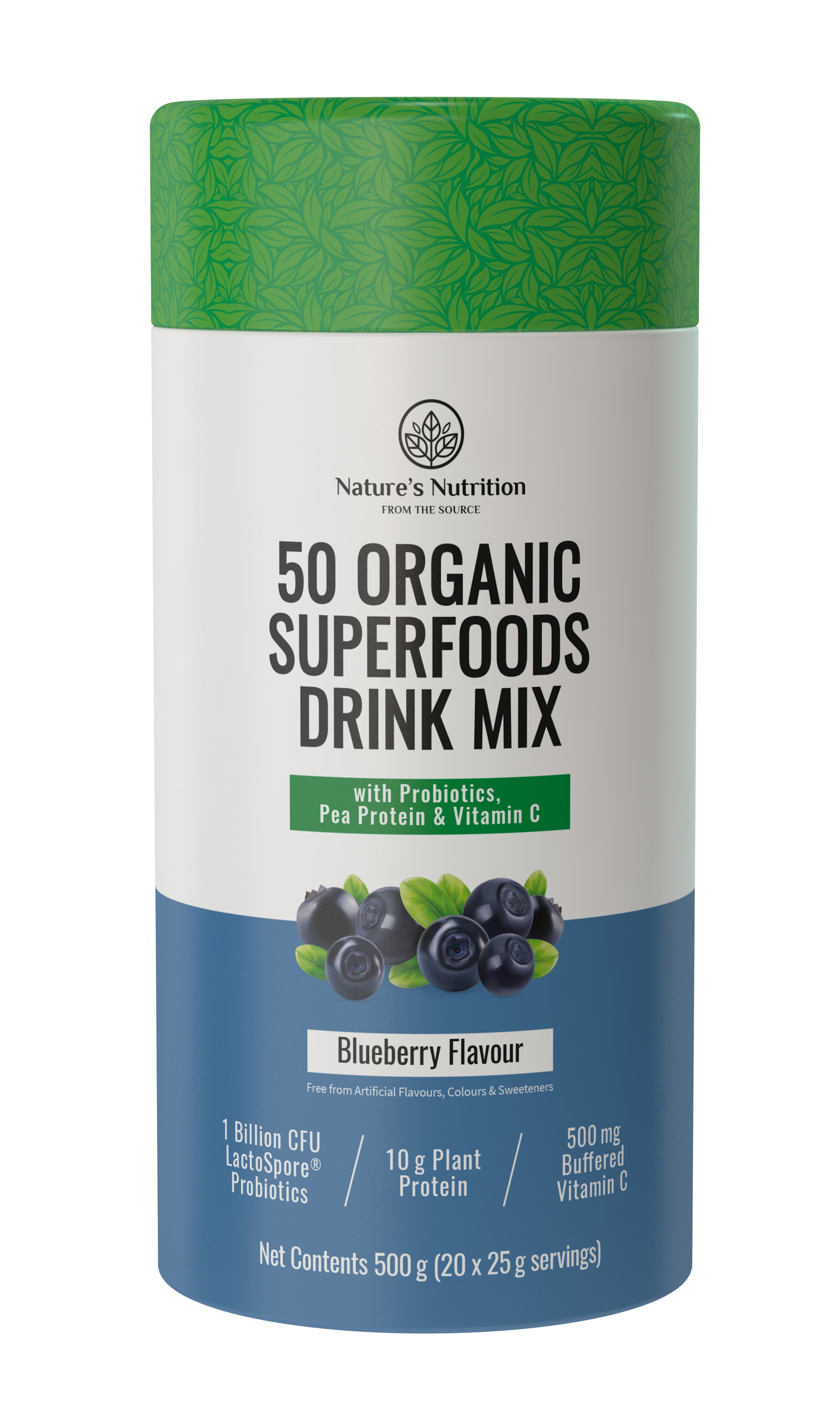 Nature's Nutrition - Superfoods Blueberry 500g