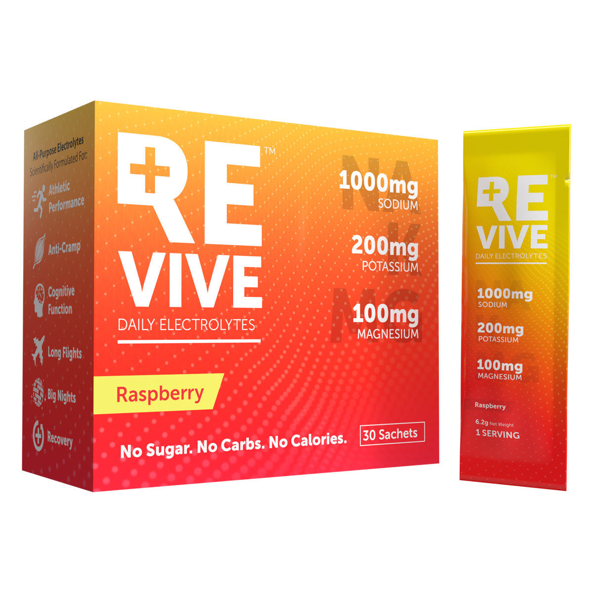 REVIVE - Daily Electrolytes: Raspberry 30s