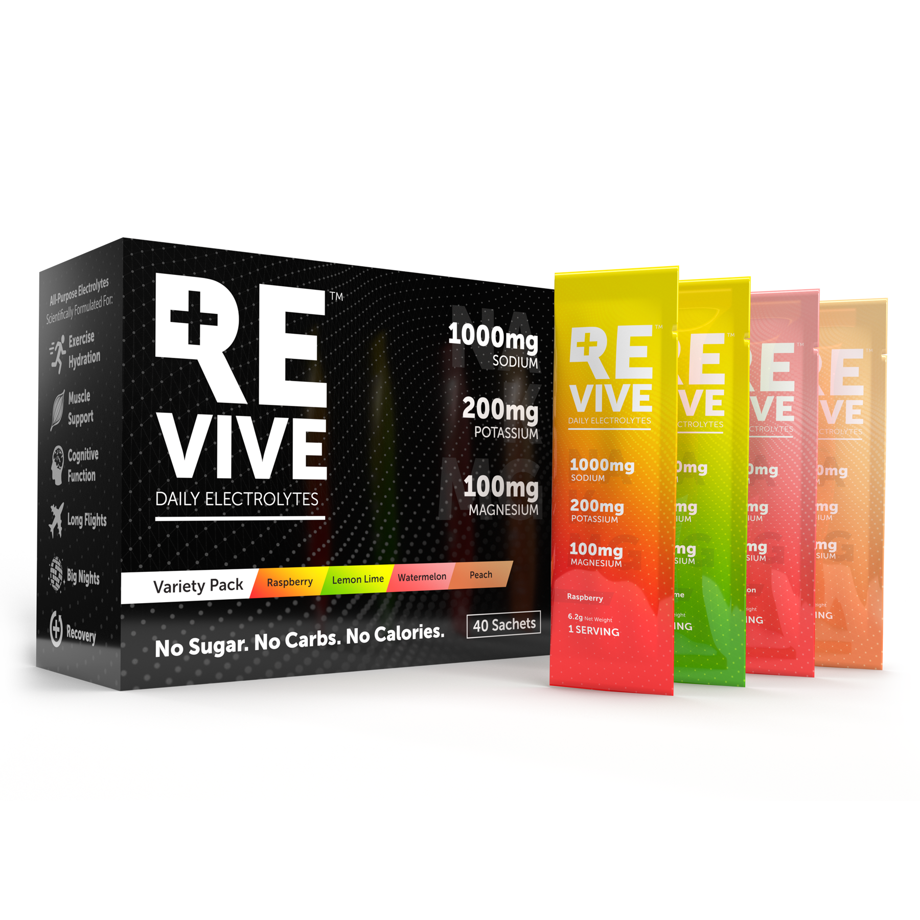 REVIVE - Daily Electrolytes Mix 1 Variety 40s