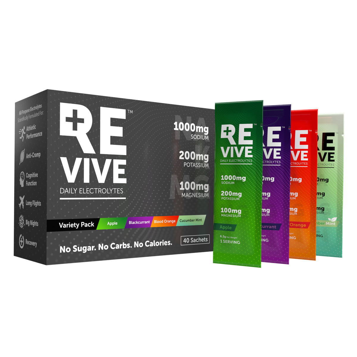 REVIVE - Daily Electrolytes Mix 2 Variety 40s