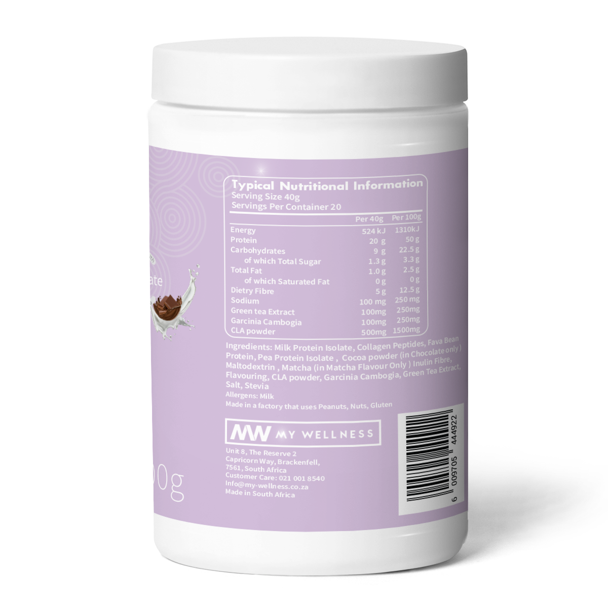 My Wellness - HER Cheat Meal Chocolate 800g