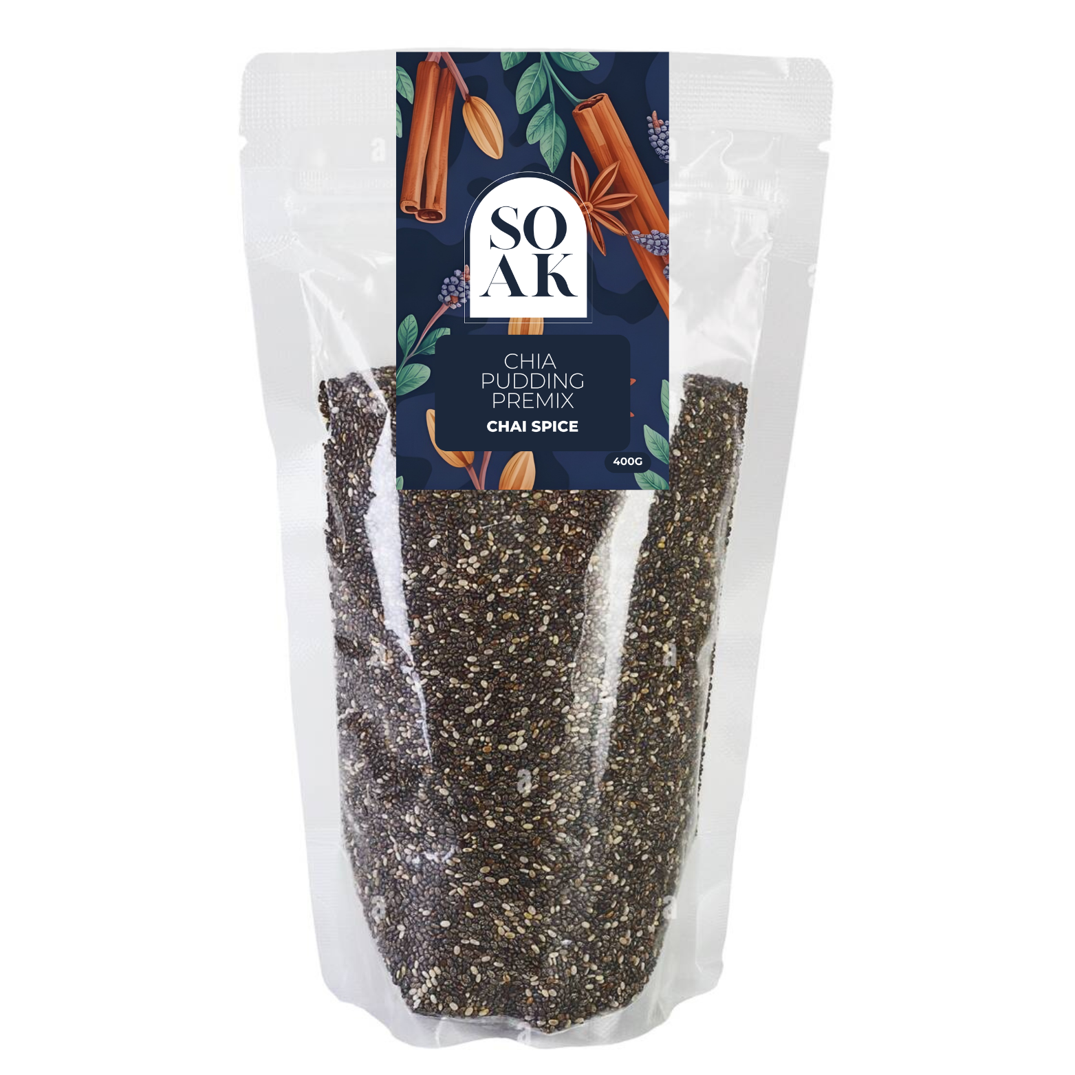 SOAK - Chia Pudding Premix Chai Spice 400g