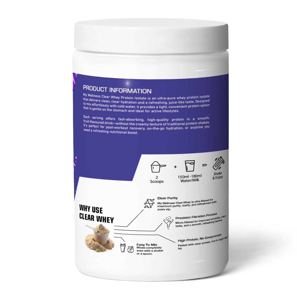 My Wellness - Clean Whey Isolate Berry Blaze 800g