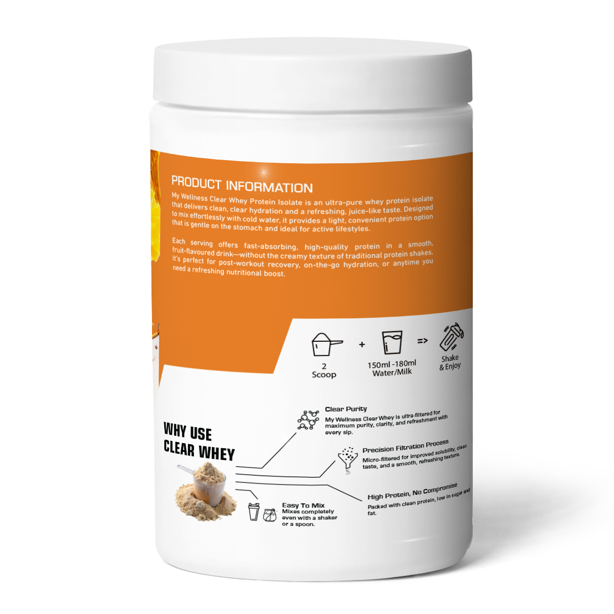 My Wellness - Clean Whey Isolate Tropical Mango 800g