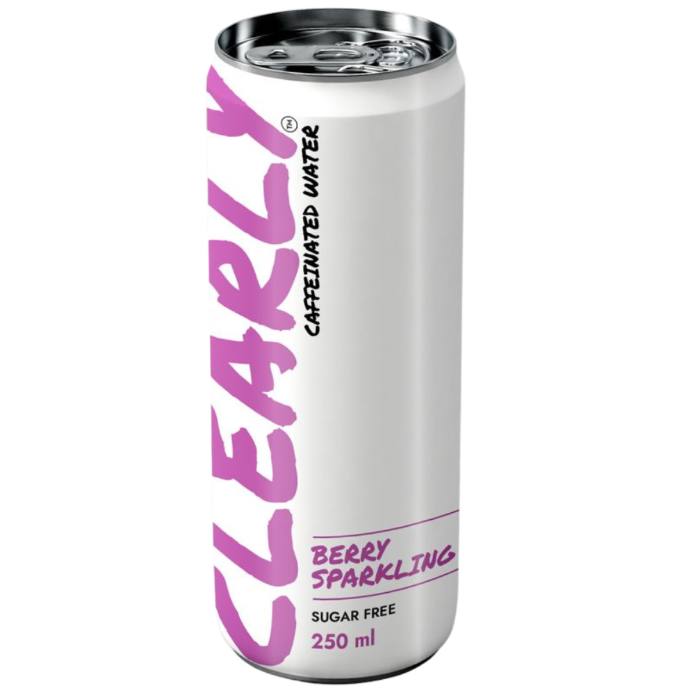 Clearly Caffeinated - Sparkling Caffeinated Water Berry Zero Sugar 250ml