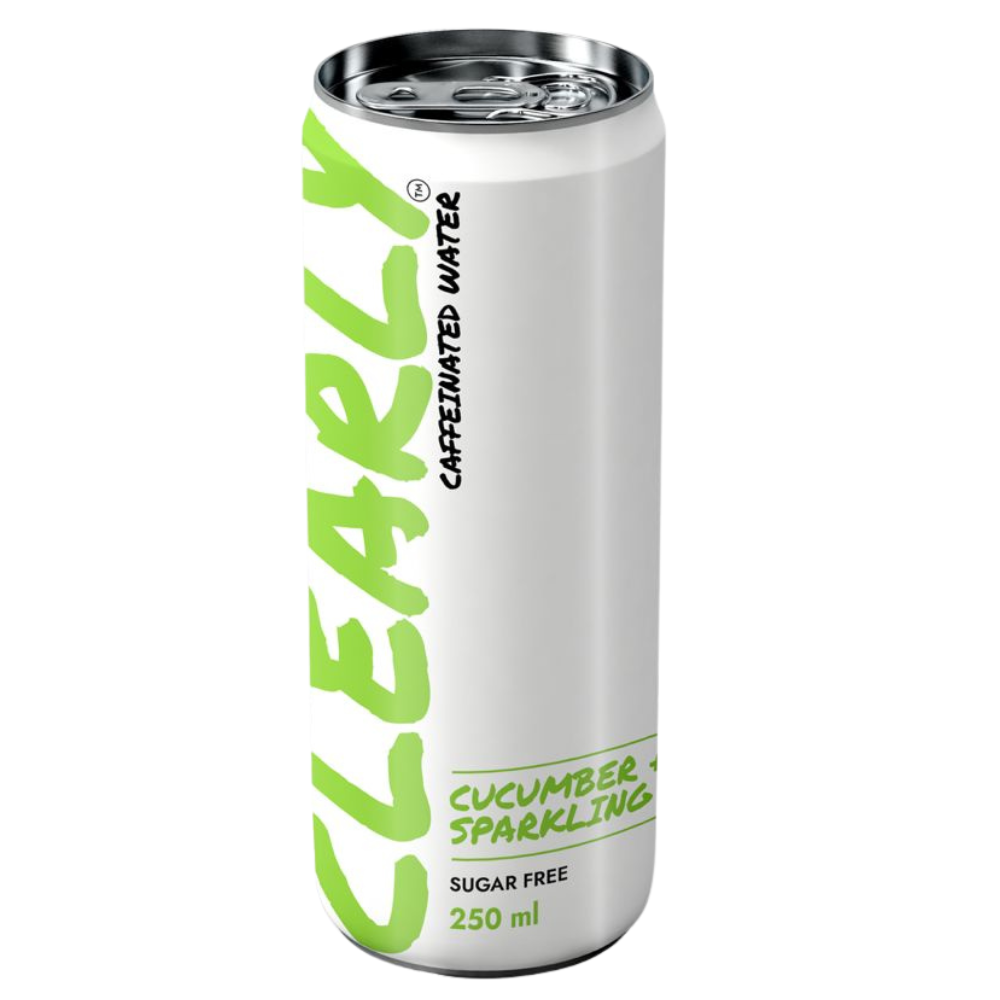 Clearly Caffeinated - Sparkling Caffeinated Water Cucumber & Mint Zero Sugar 250ml