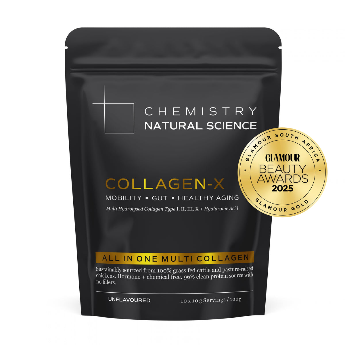 Chemistry Natural Science - Collagen-X Multi Hydrolysed Collagen + Hyaluronic Acid 100g