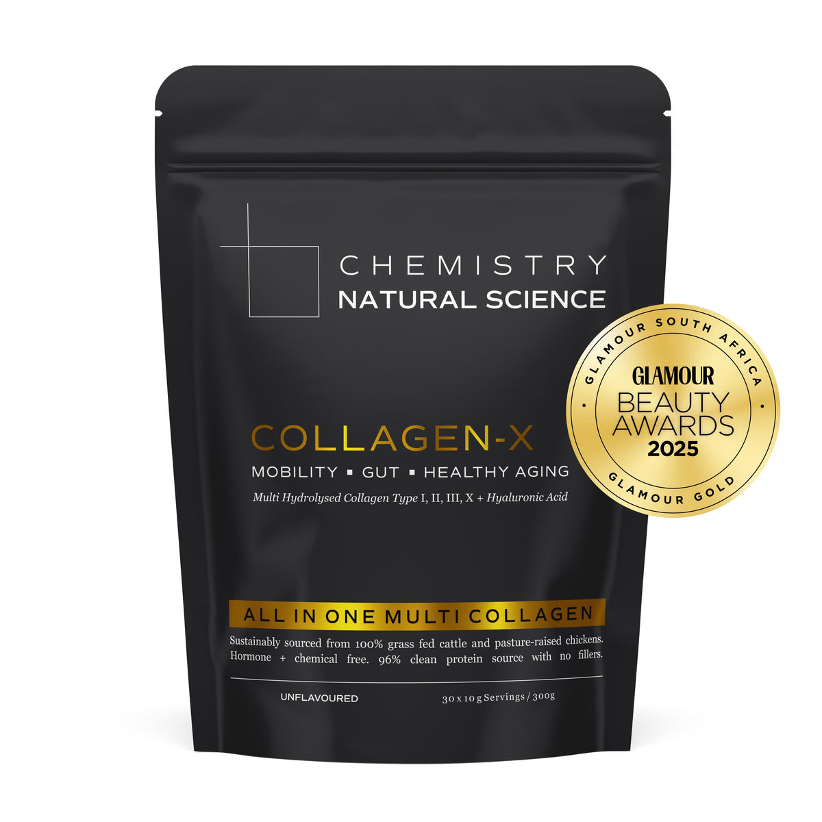Chemistry Natural Science - Collagen-X Multi Hydrolysed Collagen + Hyaluronic Acid 300g