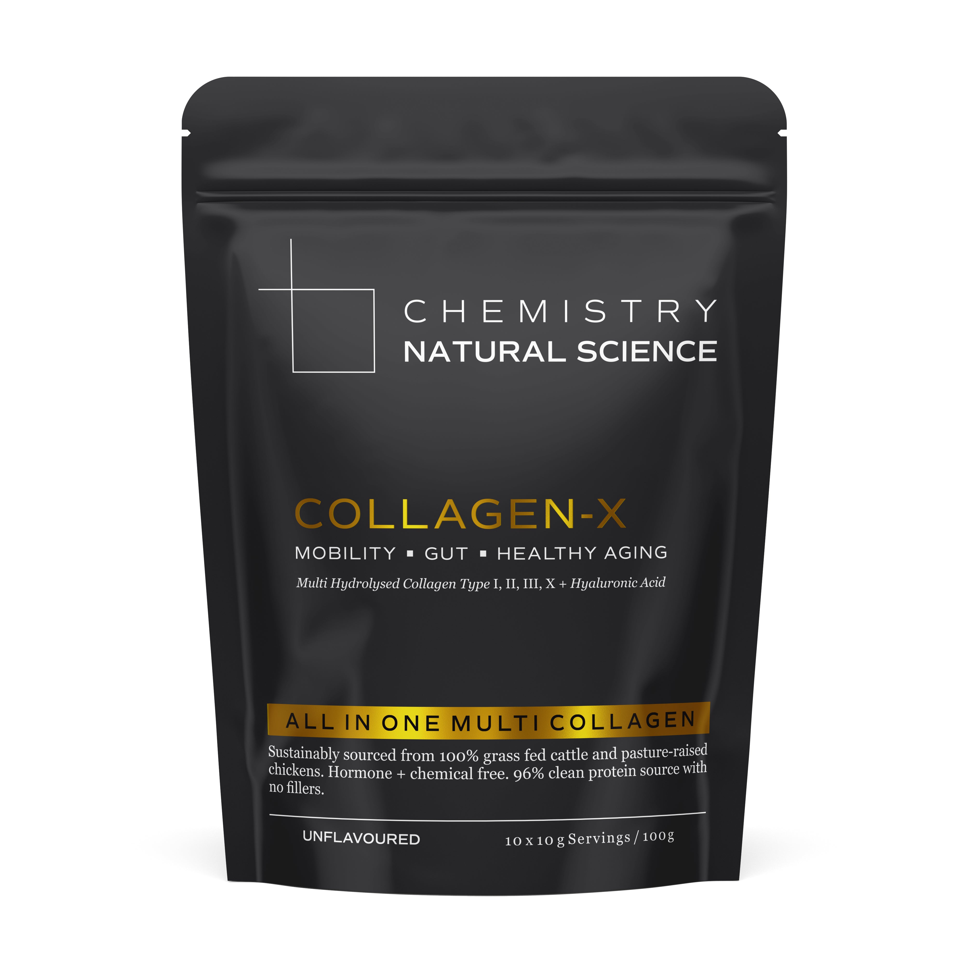 Chemistry Natural Science - Collagen-X Multi Hydrolysed Collagen + Hyaluronic Acid 100g