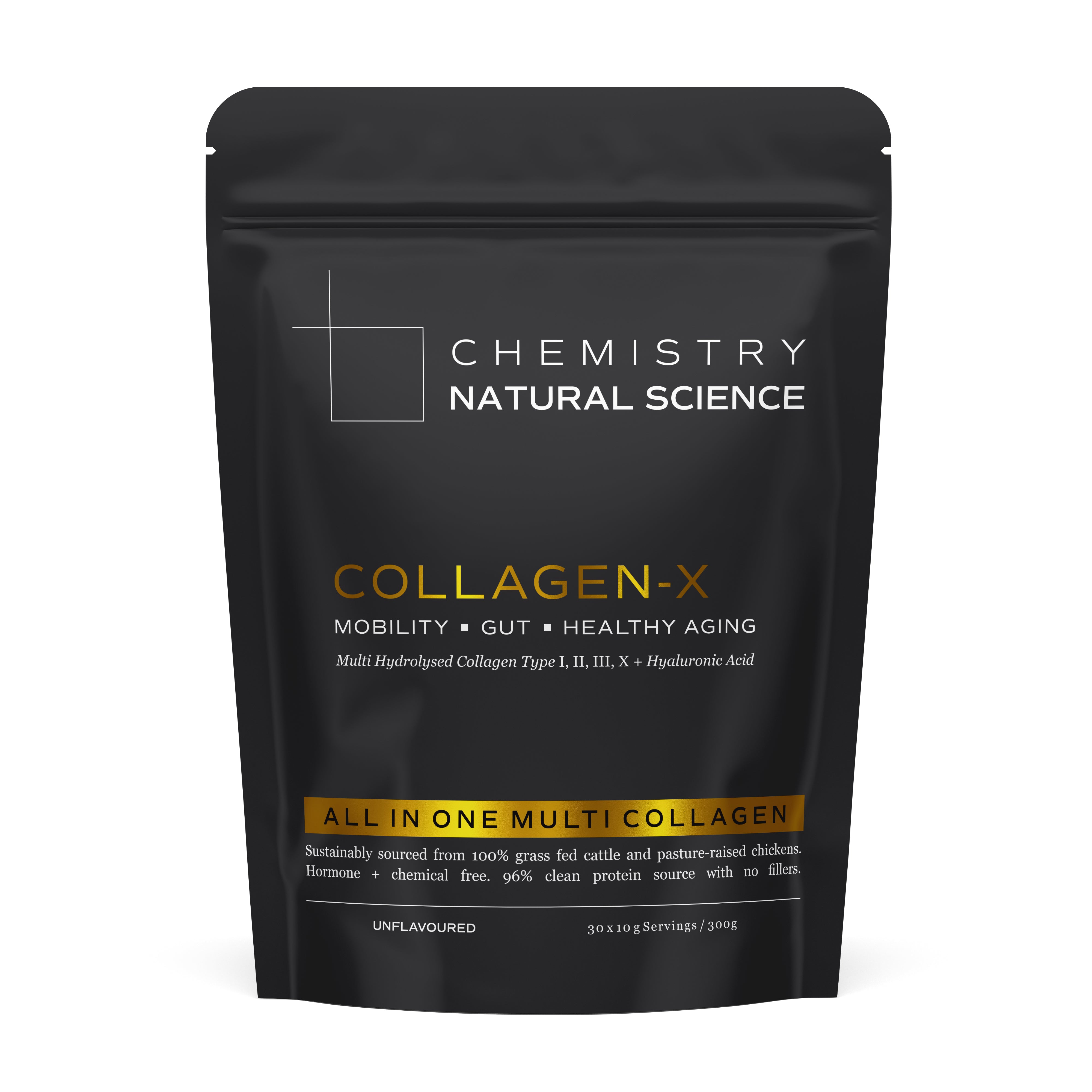 Chemistry Natural Science - Collagen-X Multi Hydrolysed Collagen + Hyaluronic Acid 300g